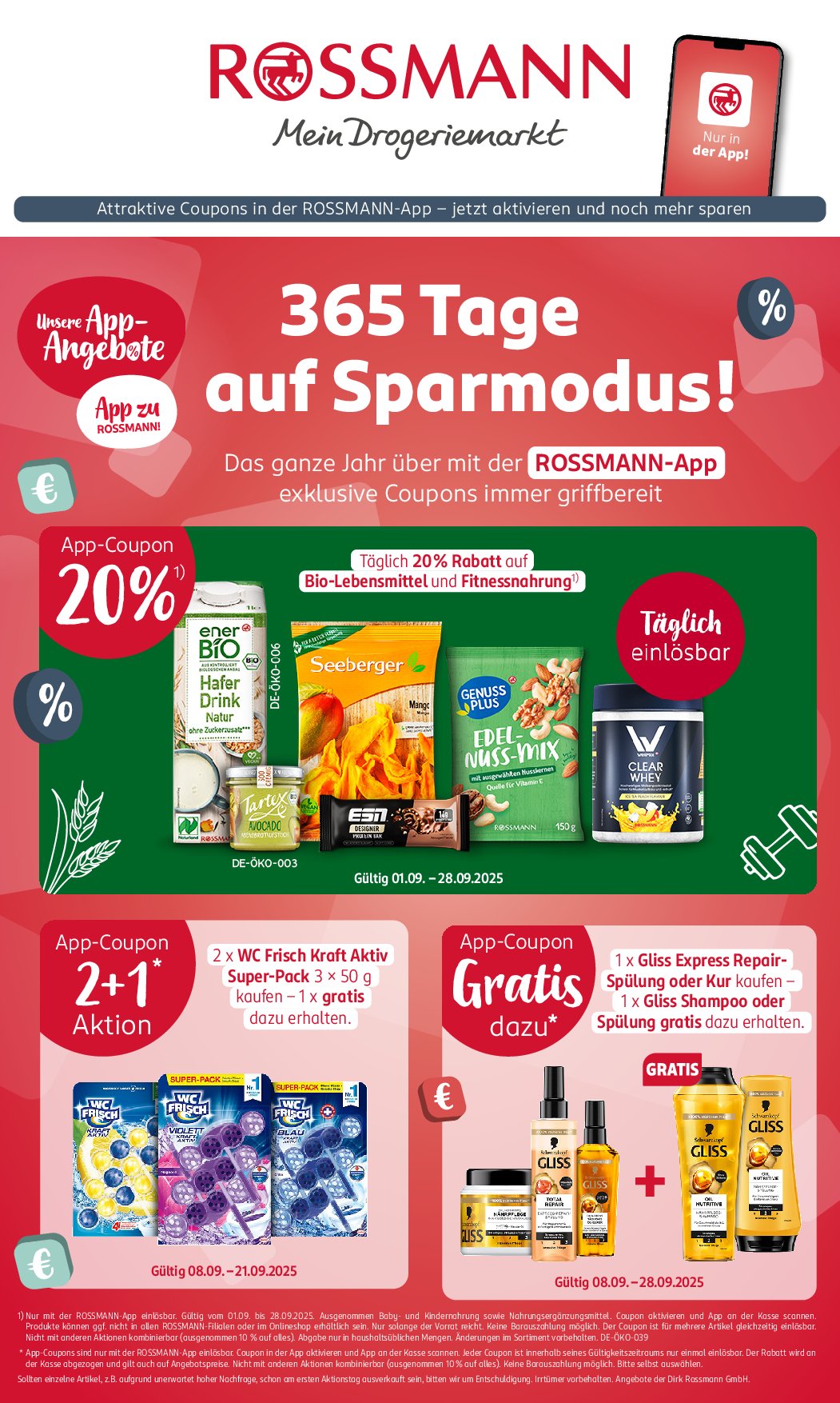 ROSSMANN - App-Angebote-Prospekt gültig vom 01.09. bis 21.09.