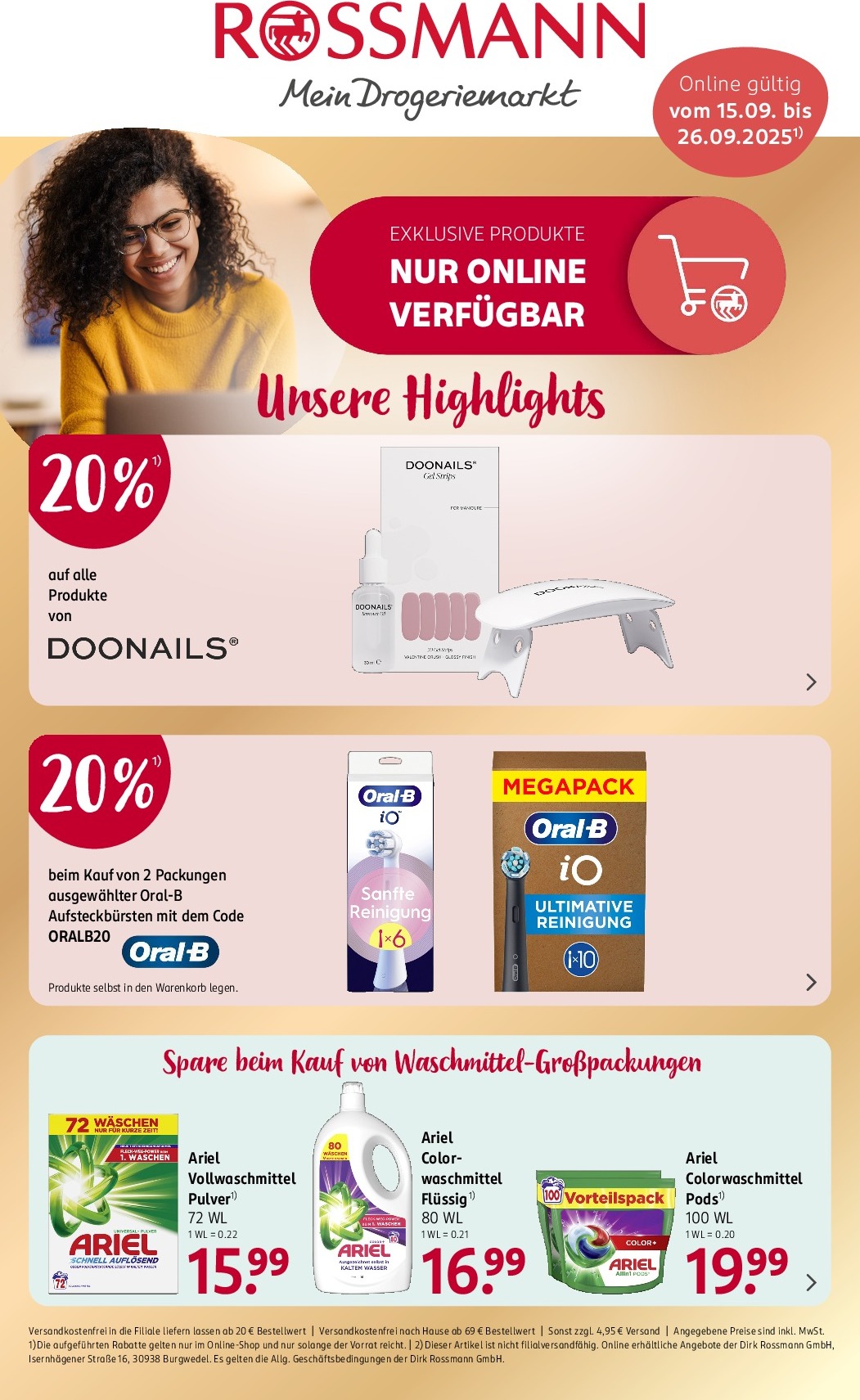 ROSSMANN - Online Angebote-Prospekt gültig vom 15.09. bis 26.09.