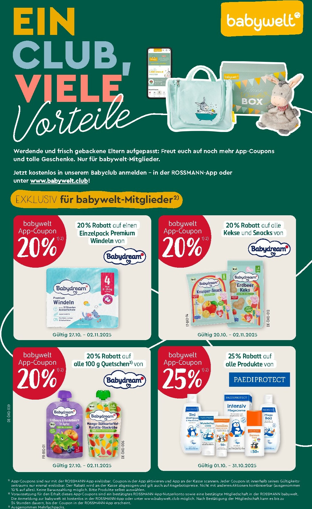 ROSSMANN - Babywelt-Prospekt gültig vom 25.10. bis 02.11.