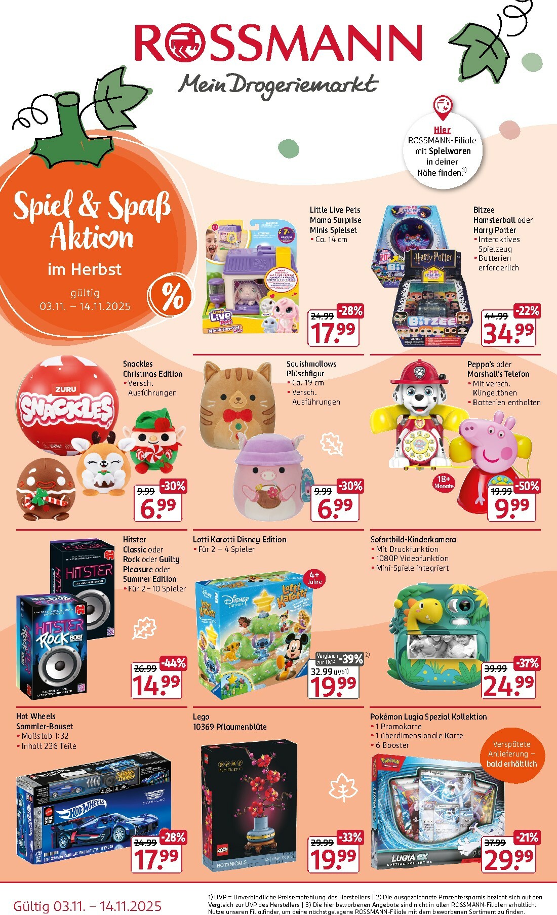 ROSSMANN - Spiel und Spass Aktion-Prospekt gültig vom 03.11. bis 14.11.
