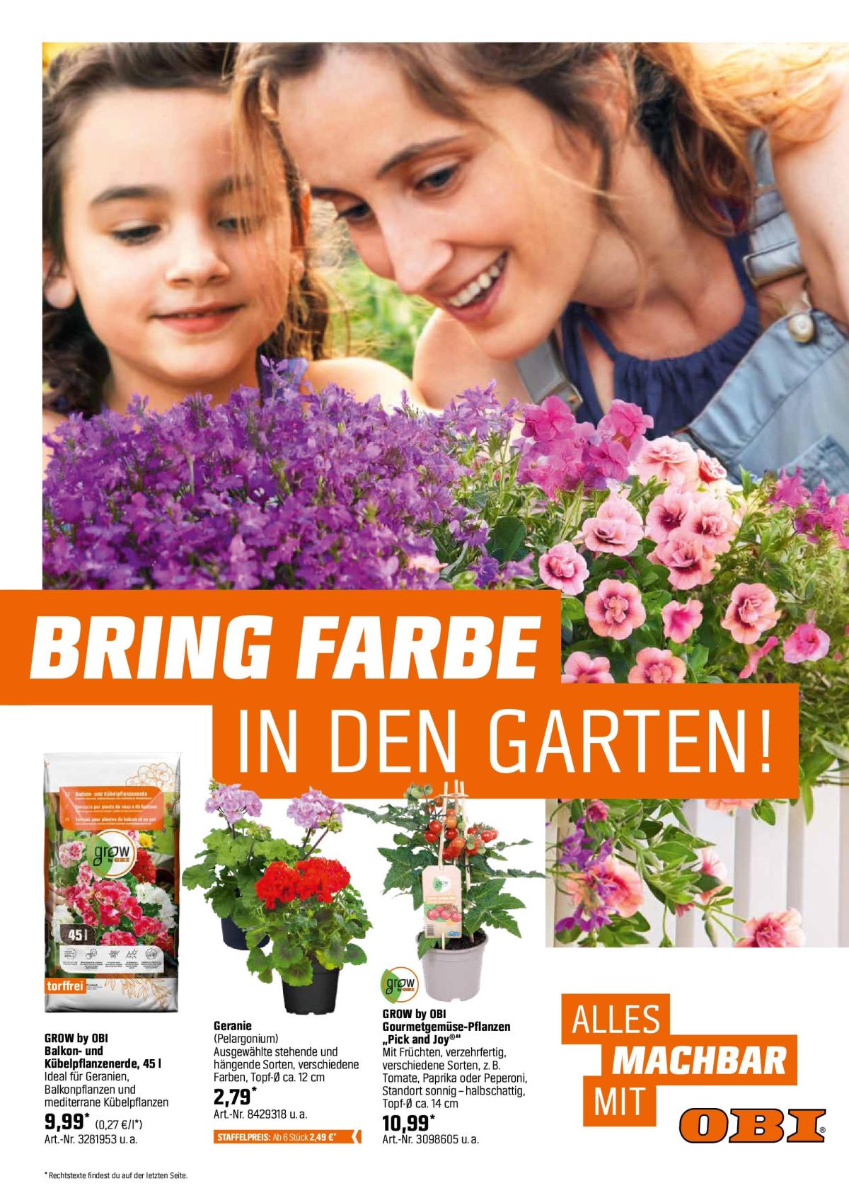 Obi - Bring Farbe in den Garten-Prospekt gültig von 04.05. bis 31.05.