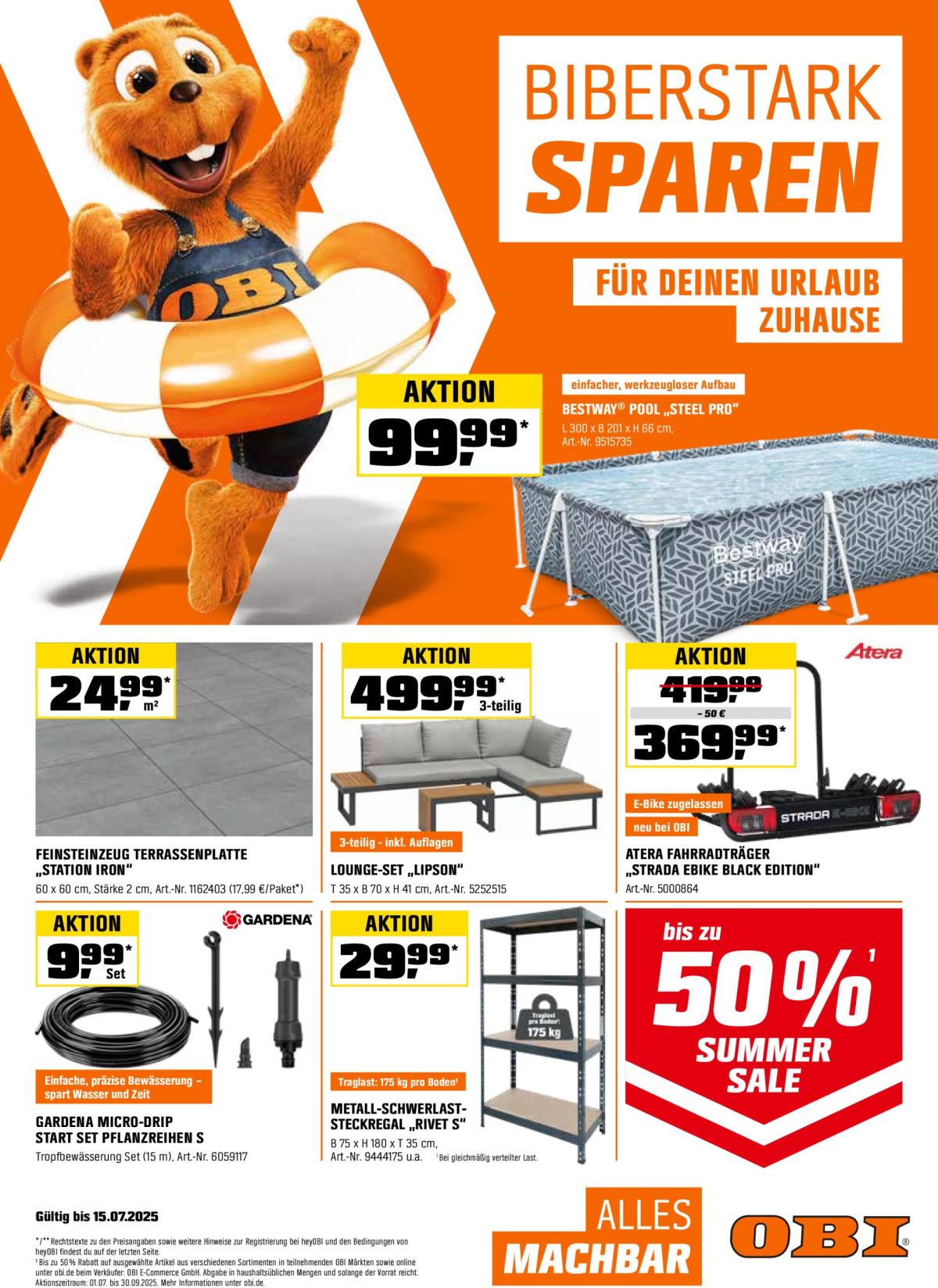 Obi-Prospekt gültig vom 01.07. bis 15.07.