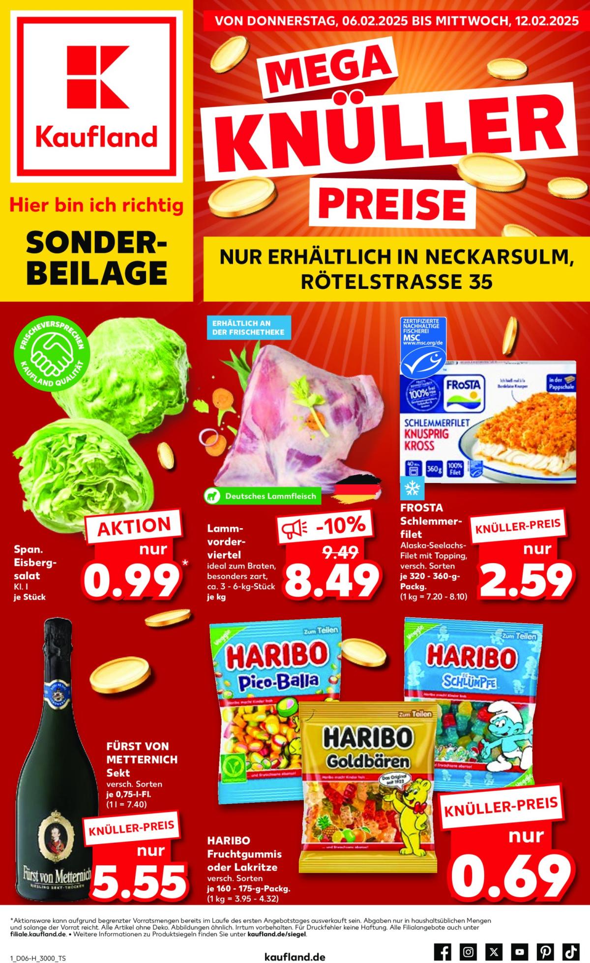 Kaufland - Neckarsulm-Prospekt gültig von 06.02. bis 12.02.