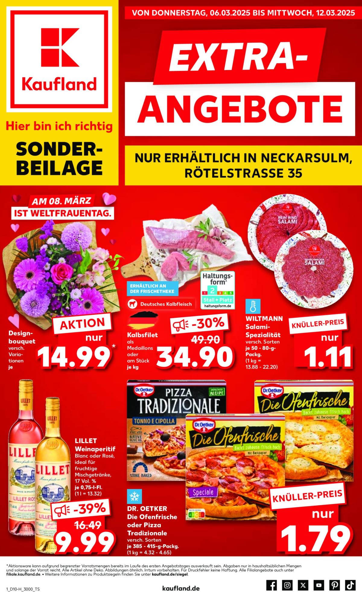 Kaufland - Neckarsulm-Prospekt gültig von 06.03. bis 12.03.