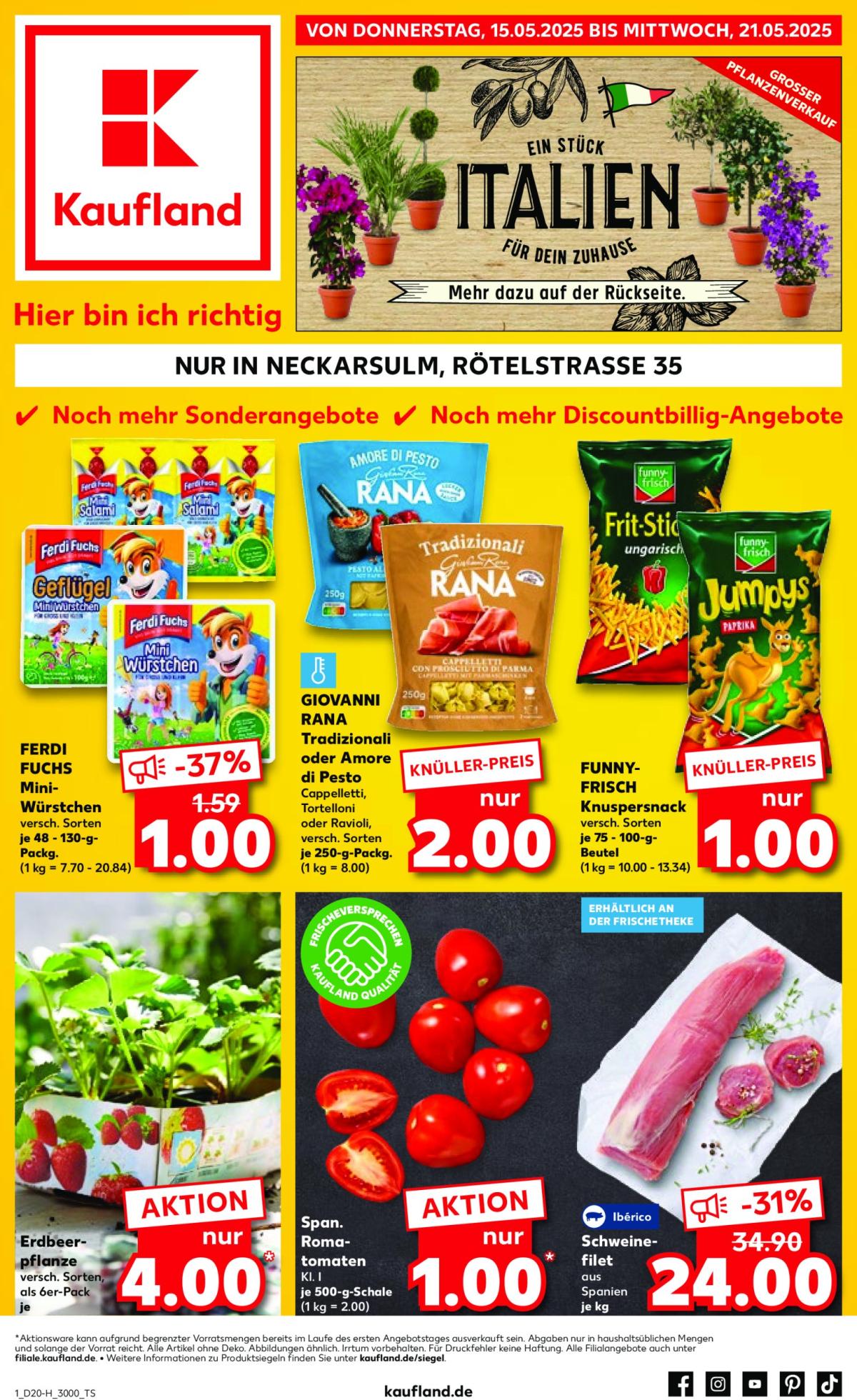 Kaufland - Neckarsulm-Prospekt gültig von 15.05. bis 21.05.