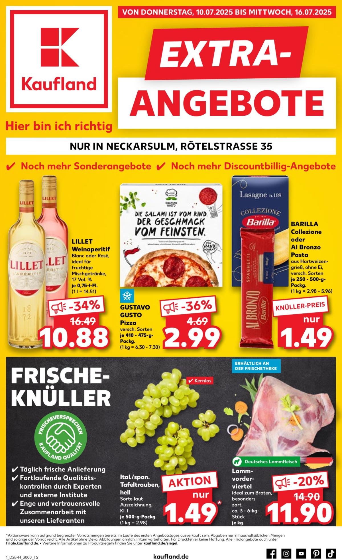 Kaufland - Neckarsulm-Prospekt gültig vom 10.07. bis 16.07.