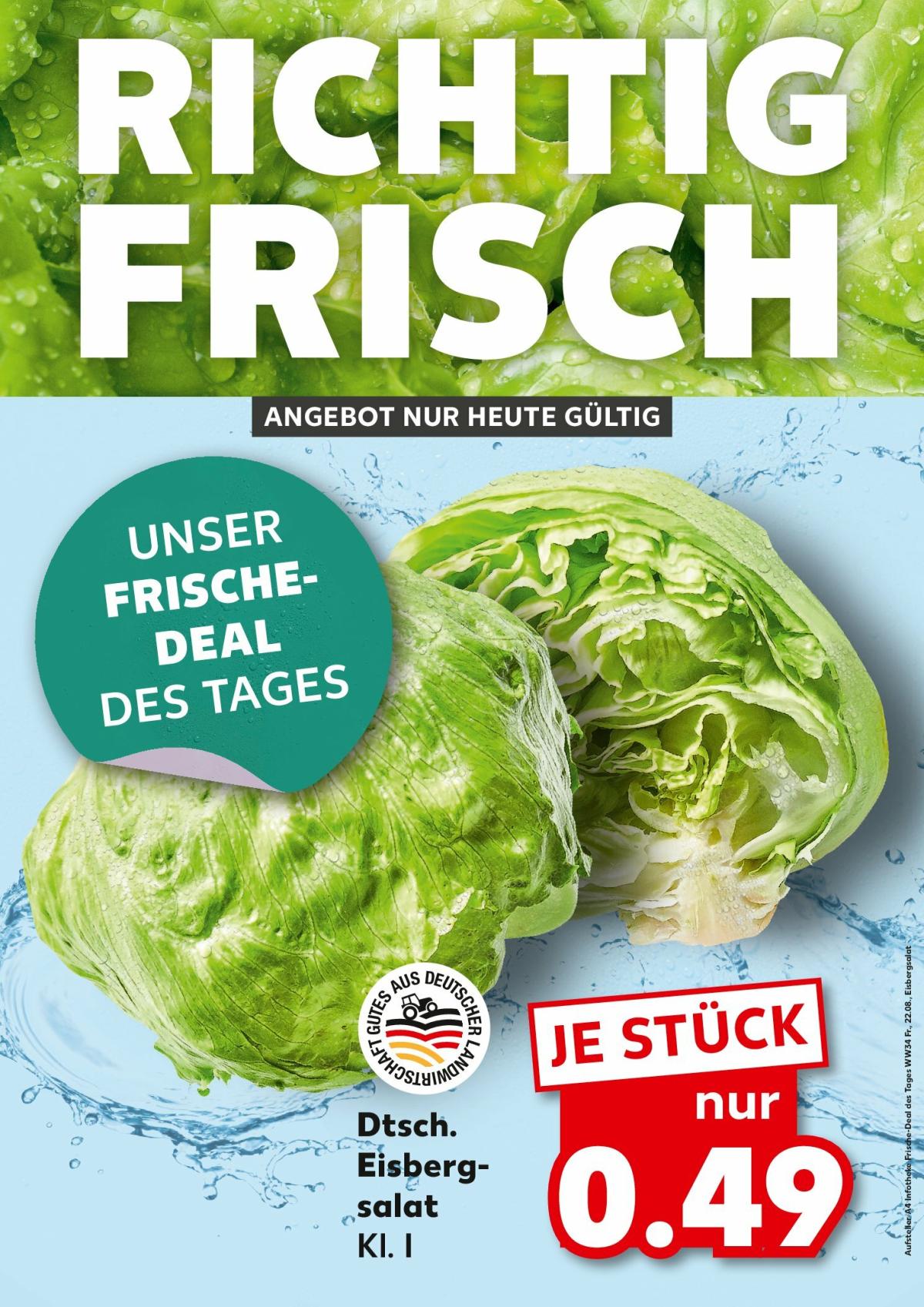 Kaufland - Richtig Frisch-Prospekt gültig vom 22.08. bis 22.08.