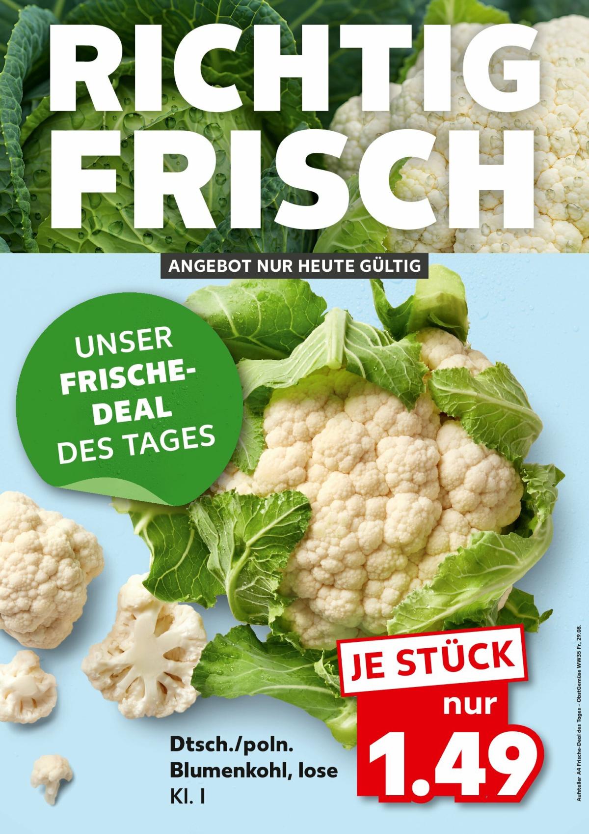 Kaufland - Richtig Frisch-Prospekt gültig vom 29.08. bis 29.08.