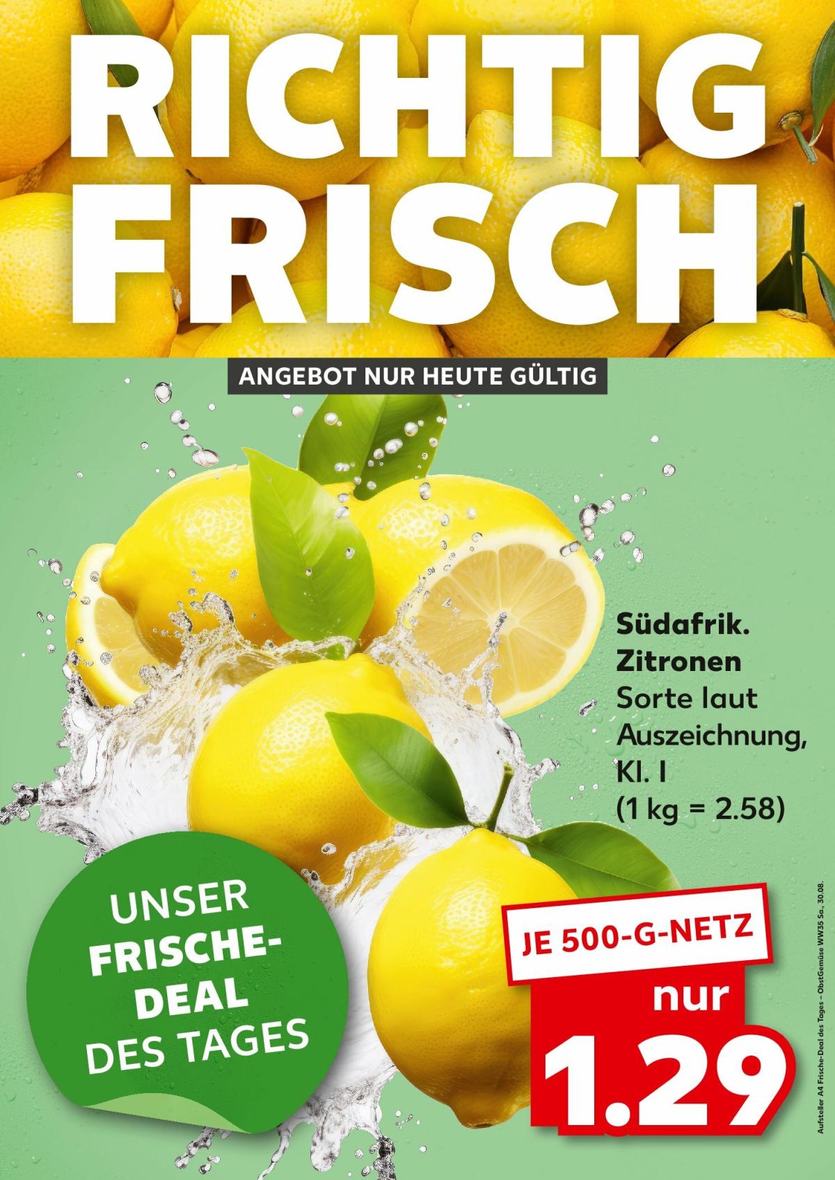 Kaufland - Richtig Frisch-Prospekt gültig vom 30.08. bis 30.08.