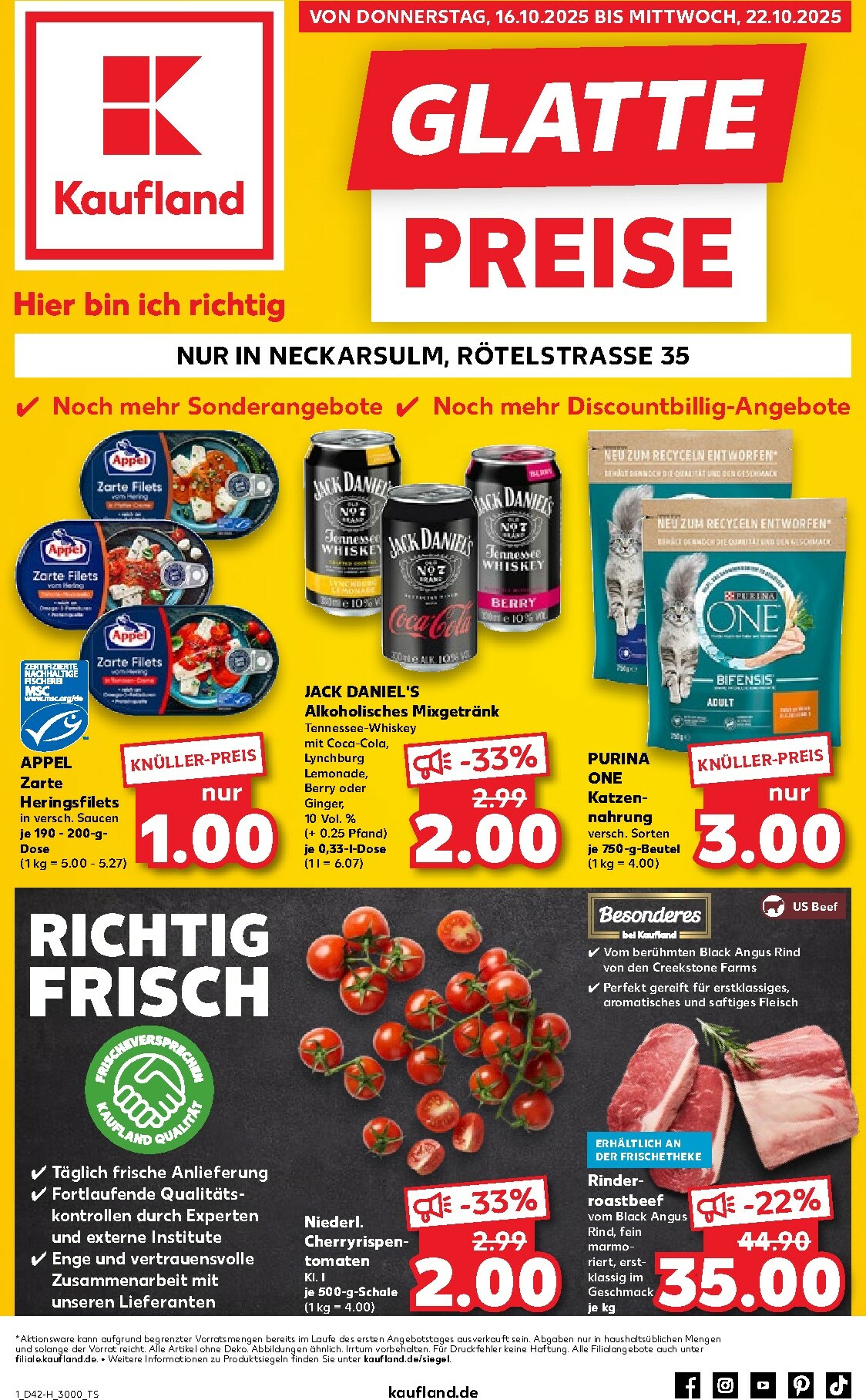 Kaufland - Glatte Preise-Prospekt gültig vom 16.10. bis 22.10.