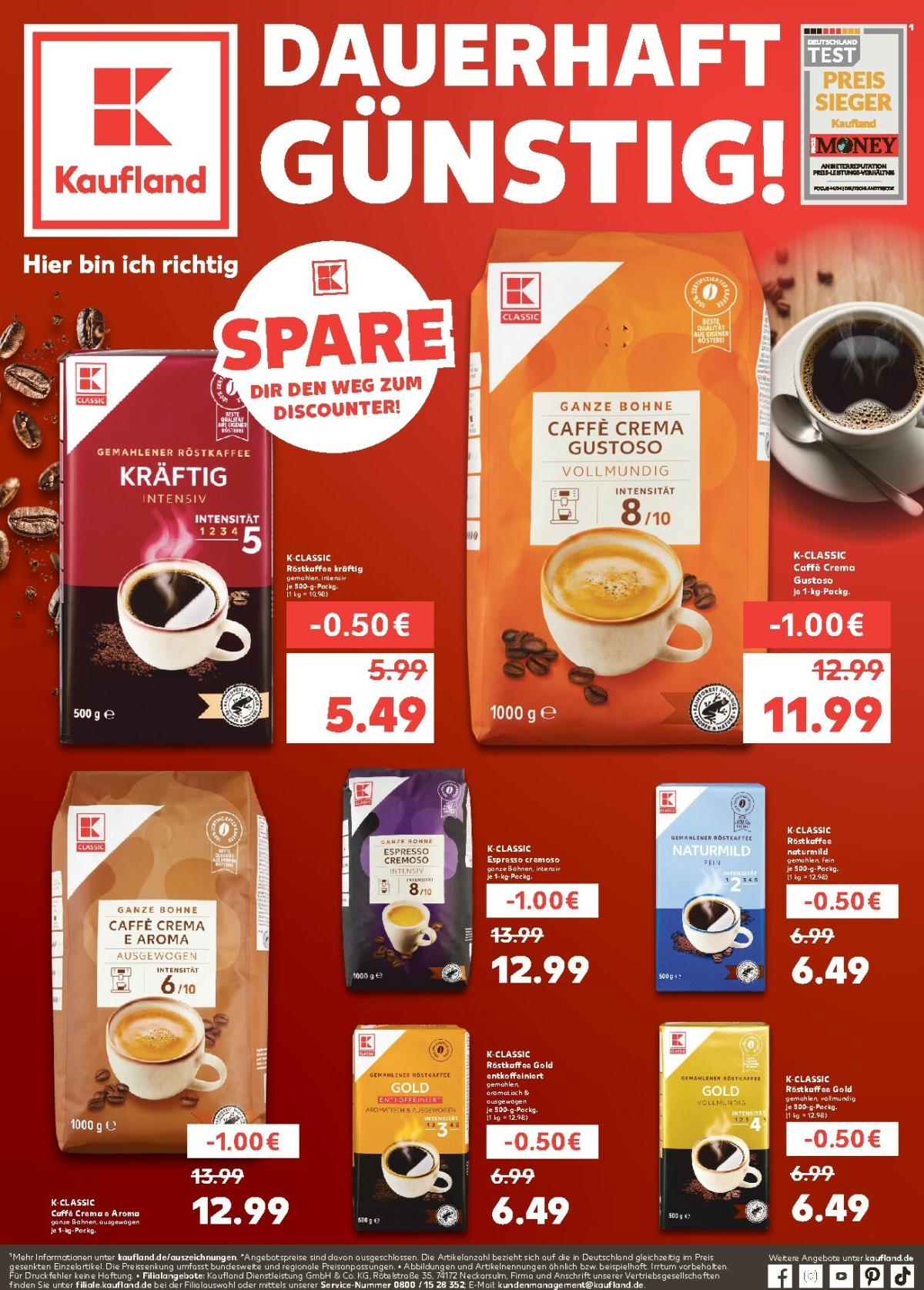 Kaufland - Dauerhaft Günstig-Prospekt gültig vom 25.10. bis 29.10.