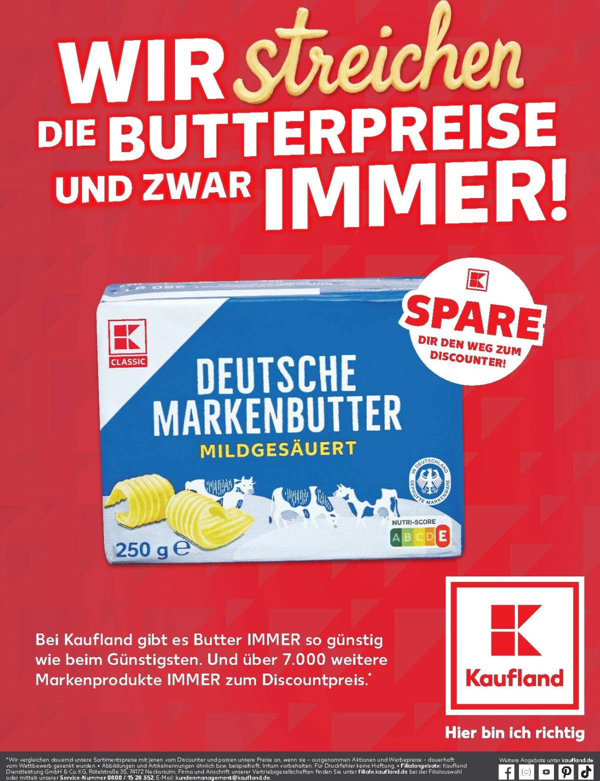 Kaufland - Butterpreise-Prospekt gültig vom 31.10. bis 05.11.