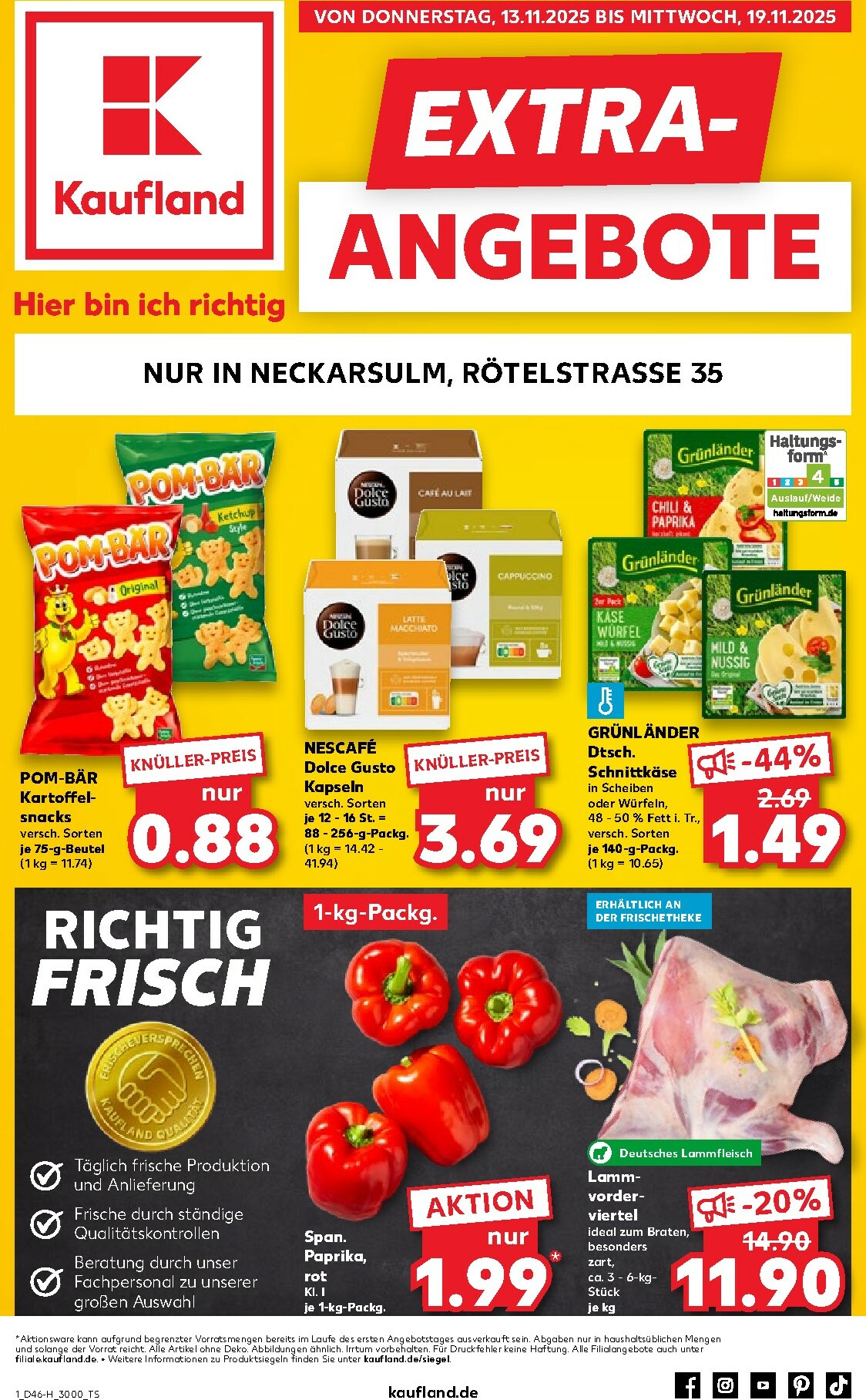 Kaufland - Neckarsulm-Prospekt gültig vom 13.11. bis 19.11.