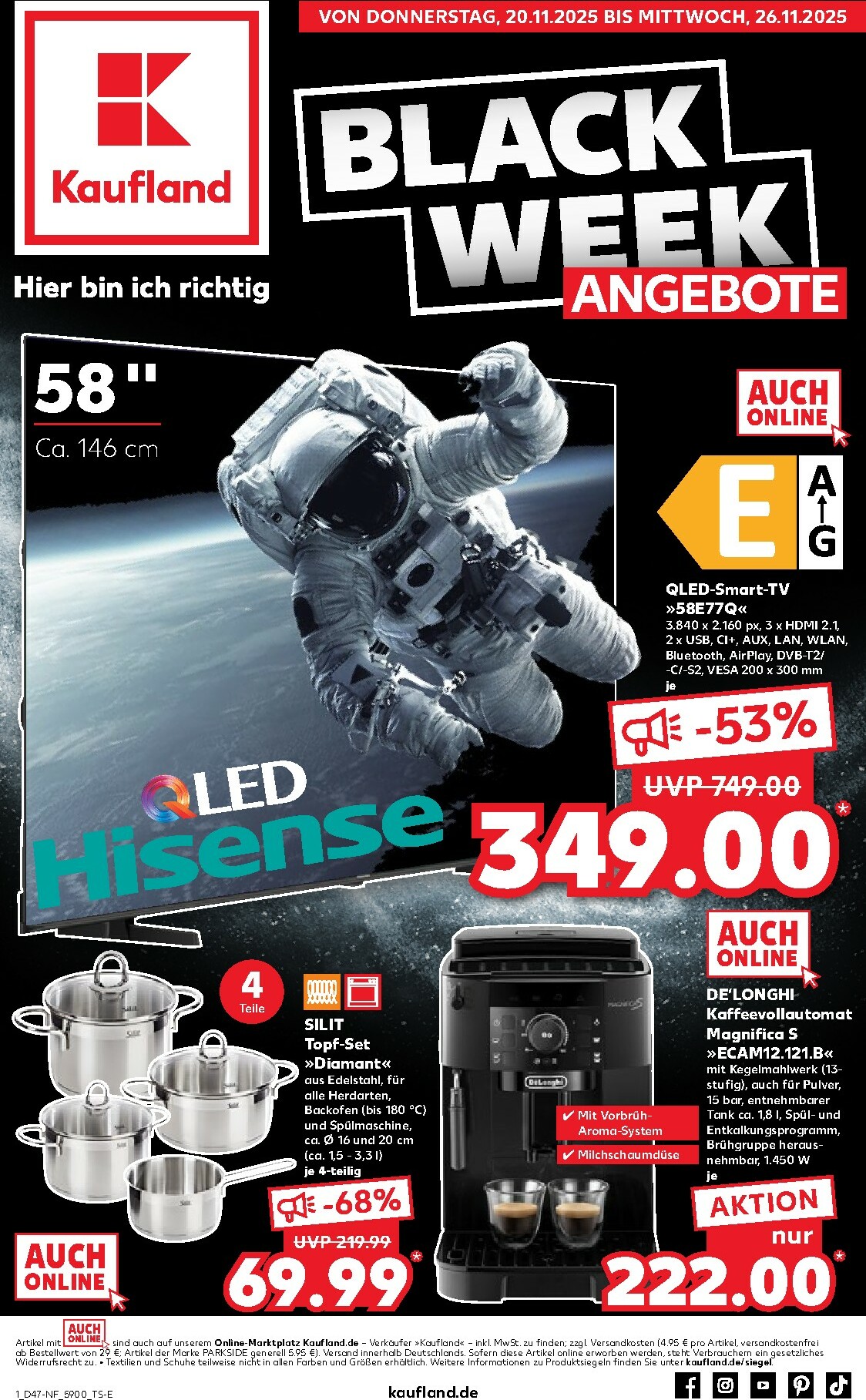 Kaufland - Black Week-Prospekt gültig vom 20.11. bis 26.11.