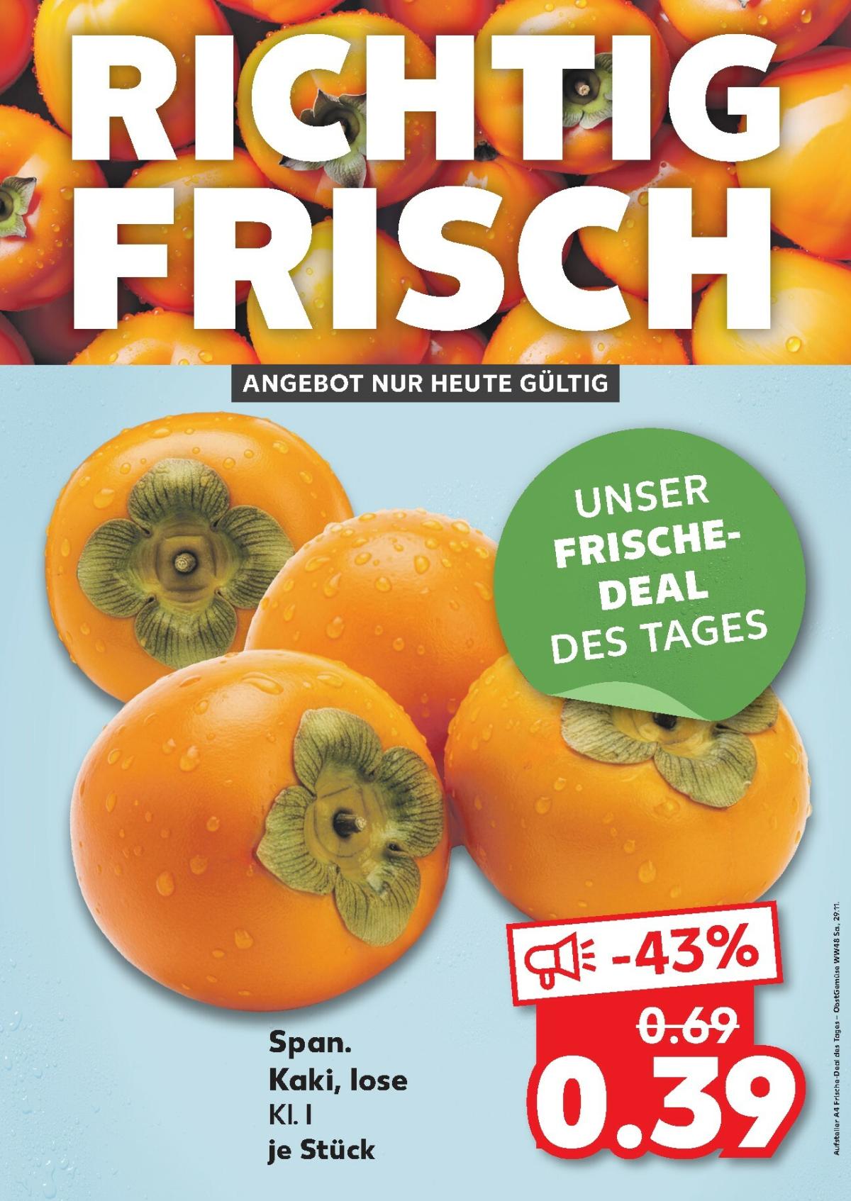 Kaufland - Richtig Frisch-Prospekt gültig vom 29.11. bis 29.11.