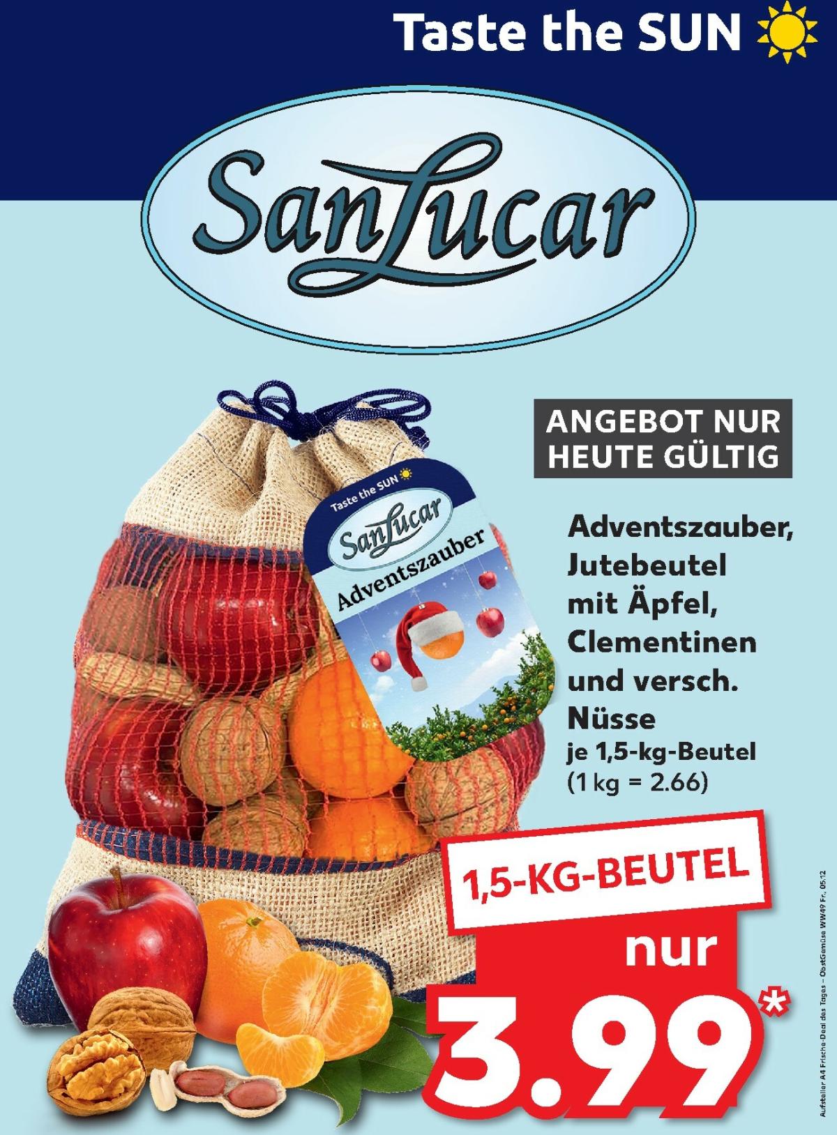 Kaufland - Sanlucar-Prospekt gültig vom 05.12. bis 05.12.