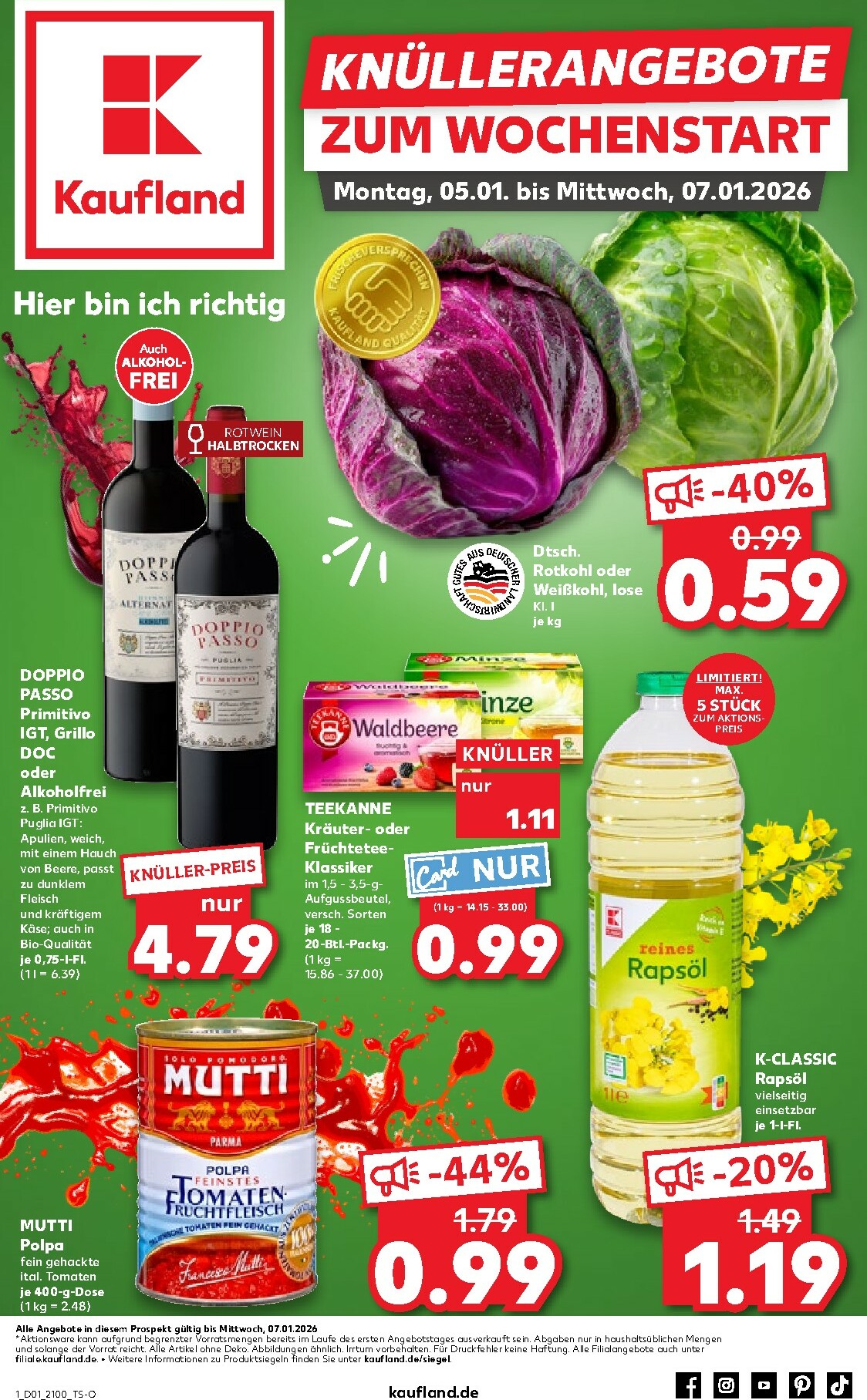Kaufland - Wochenstart-Prospekt gültig vom 05.01. bis 07.01.