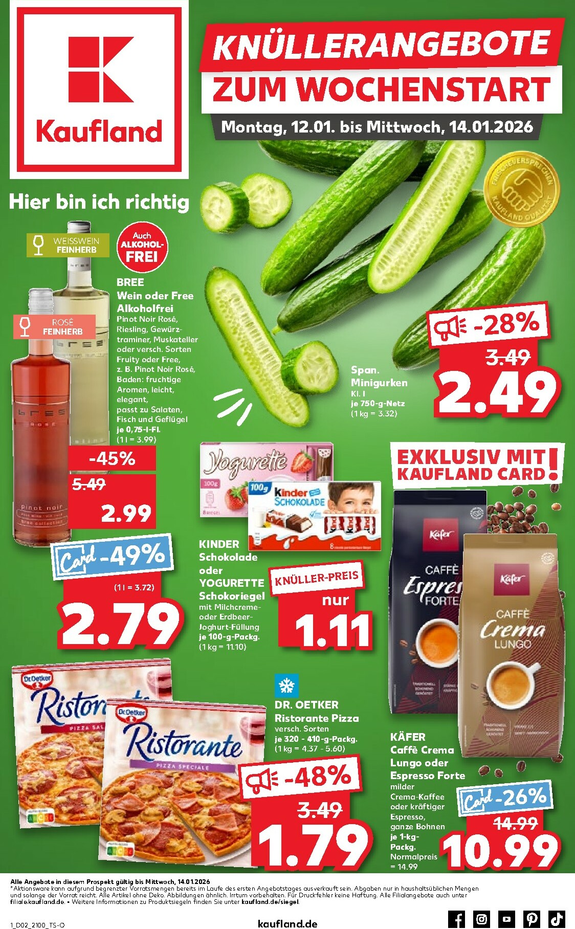 Kaufland - Wochenstart-Prospekt gültig vom 12.01. bis 14.01.