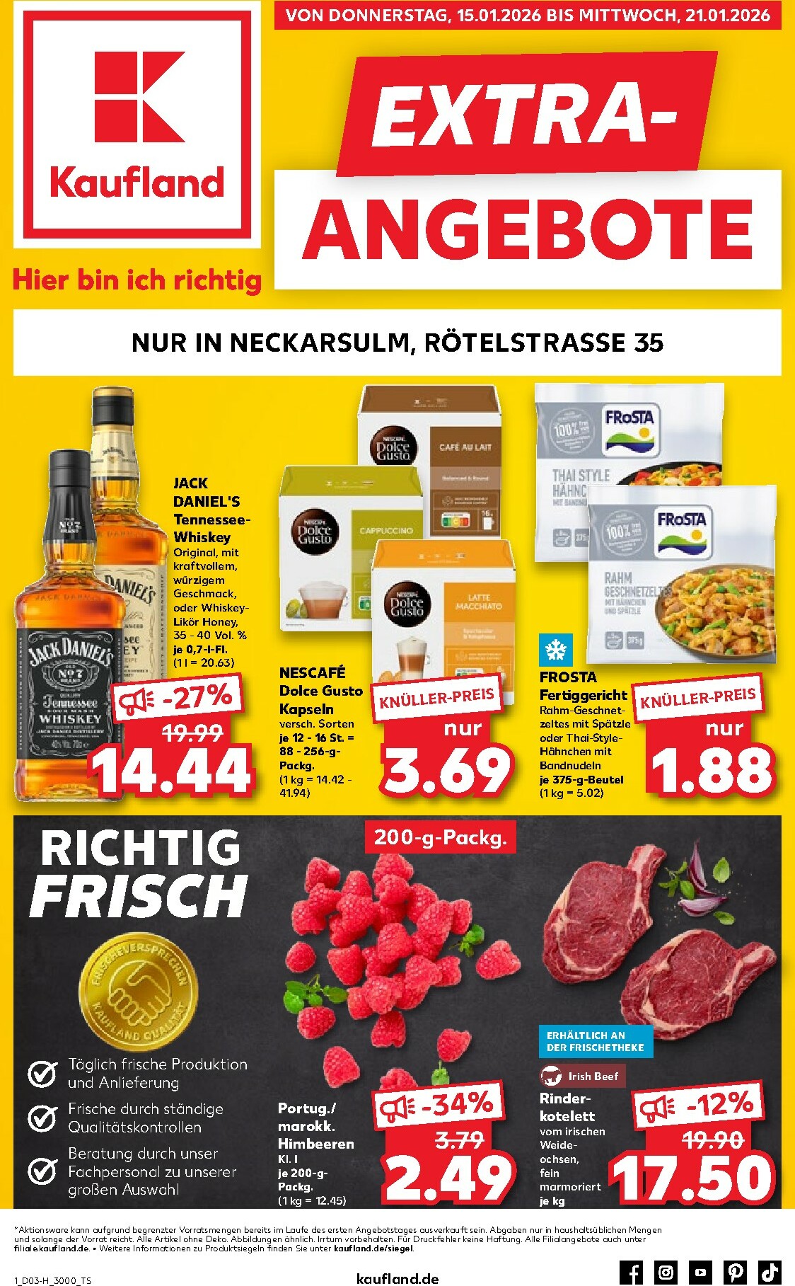 Kaufland - Neckarsulm-Prospekt gültig vom 15.01. bis 21.01.