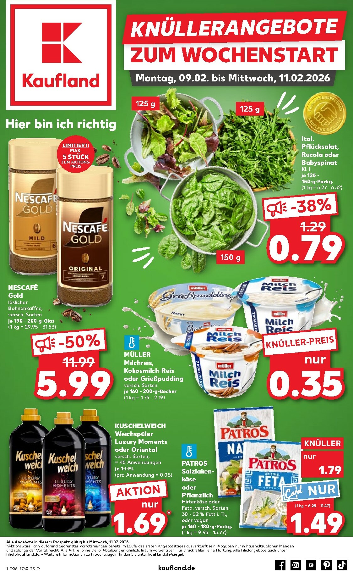 Kaufland - Wochenstart-Prospekt gültig vom 09.02.2026 bis 11.02.2026