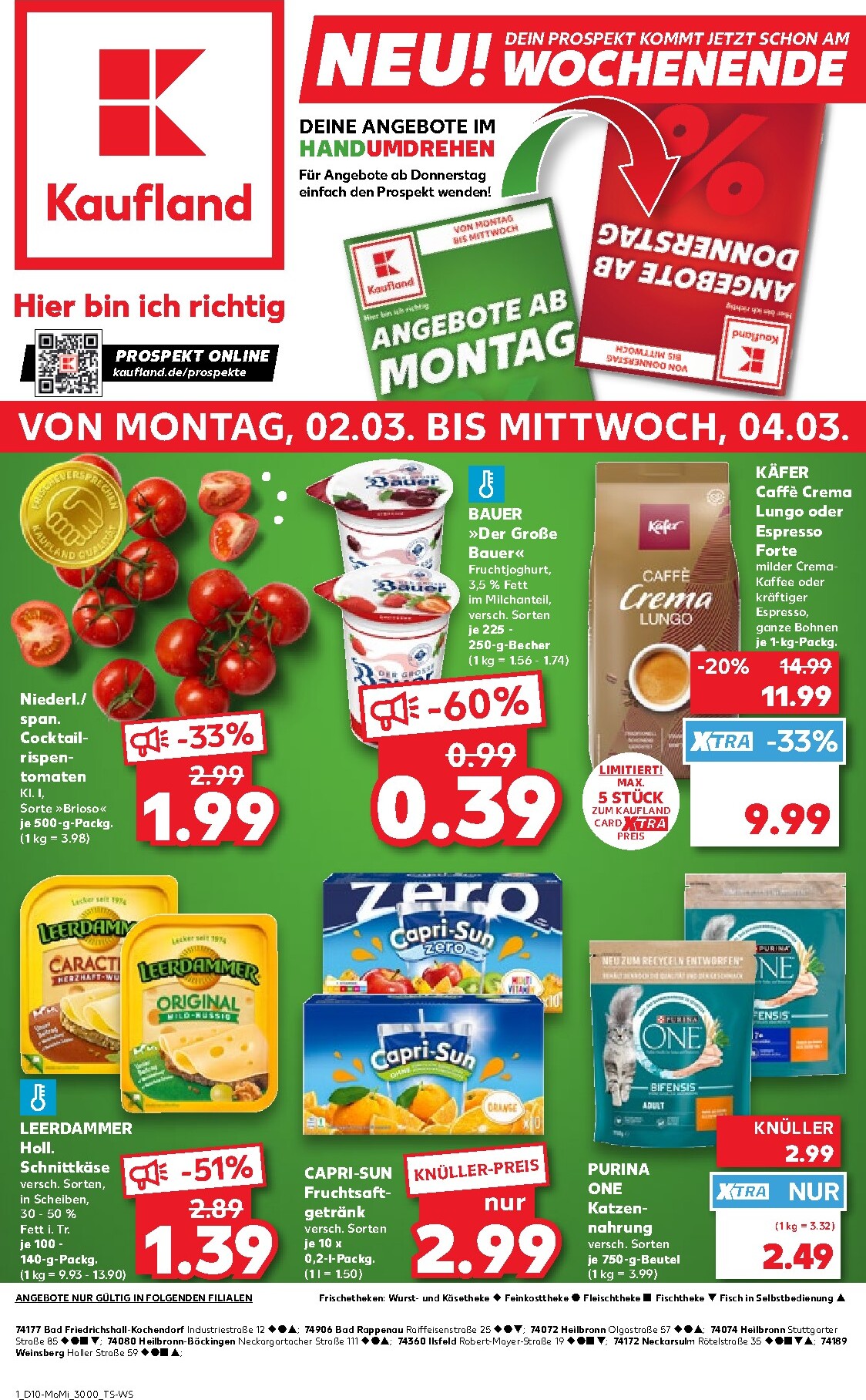 Kaufland - Wochenstart-Prospekt gültig vom 02.03.2026 bis 04.03.2026