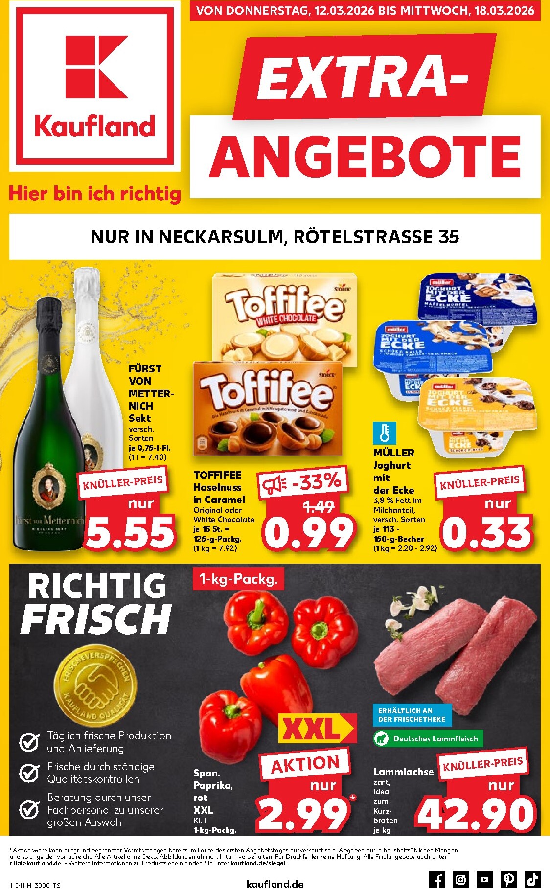 Kaufland - Neckarsulm-Prospekt gültig vom 12.03.2026 bis 18.03.2026