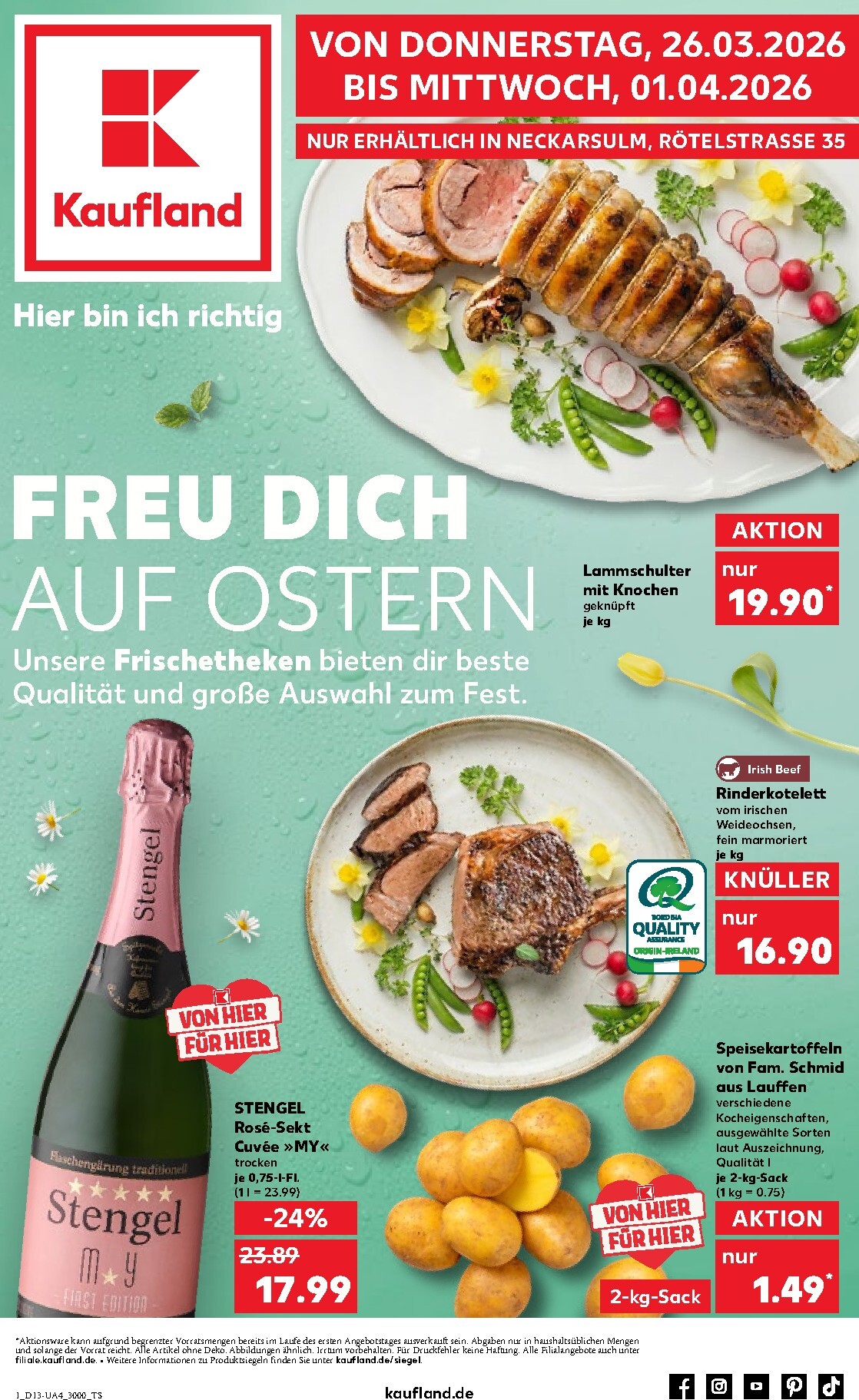 Kaufland - Ostern-Prospekt gültig vom 26.03.2026 bis 01.04.2026