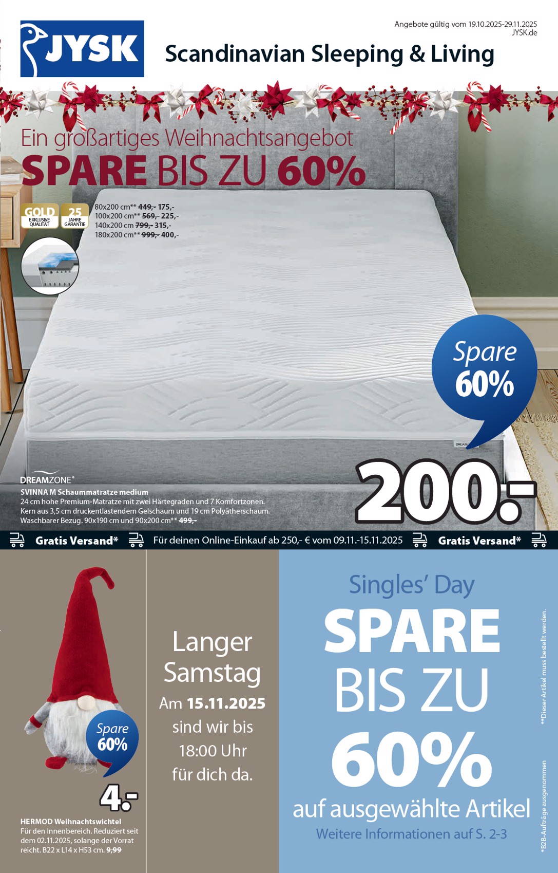 JYSK - Großartige Angebote 2-Prospekt gültig vom 19.10. bis 29.11.