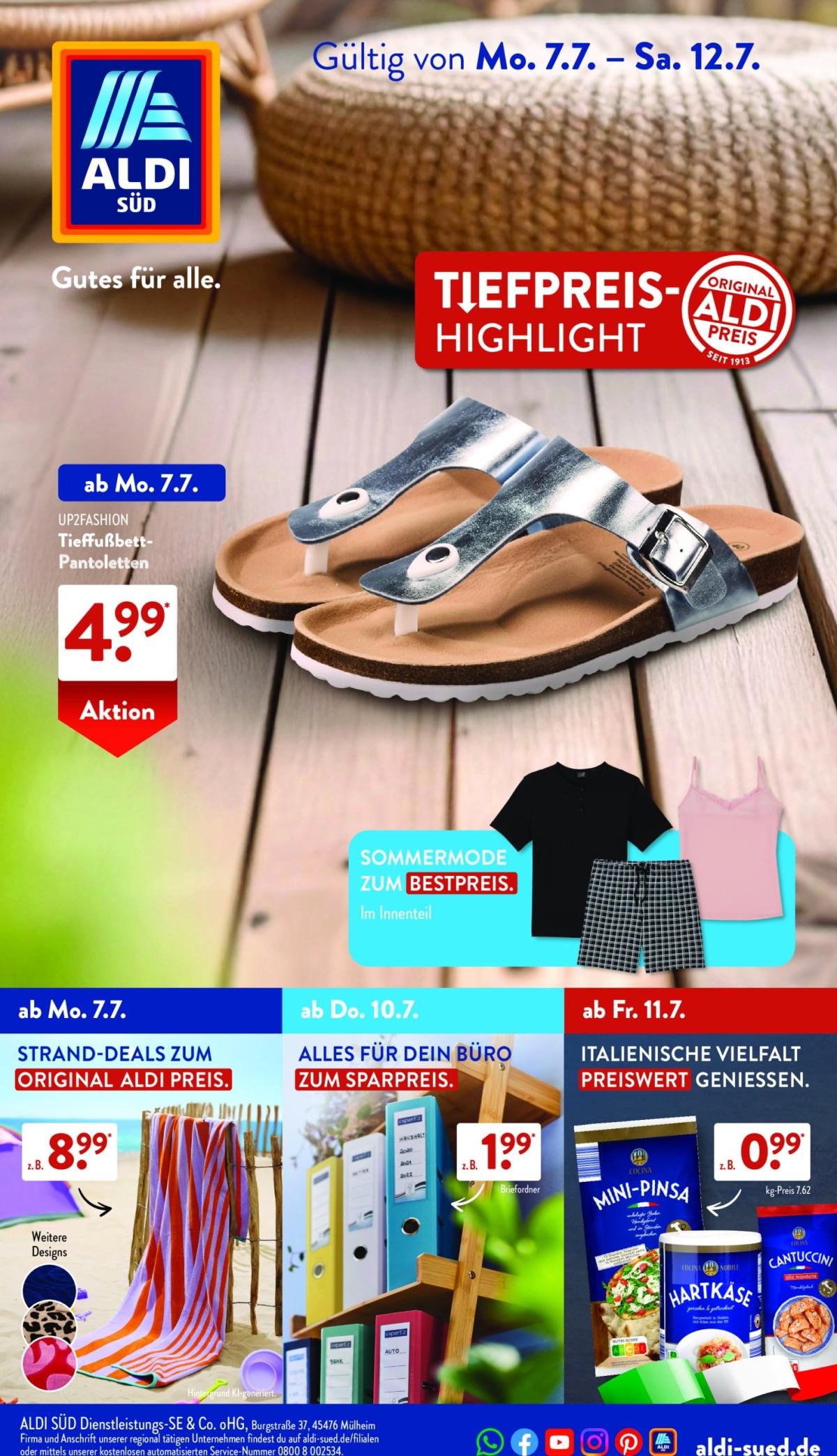 ALDI SÜD-Prospekt gültig vom 07.07. bis 12.07.