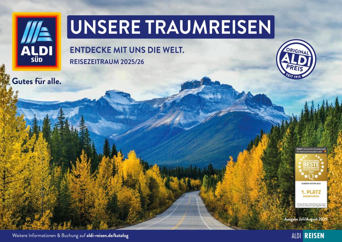 ALDI SÜD - Traumreisen-Prospekt gültig vom 01.07. bis 31.07.