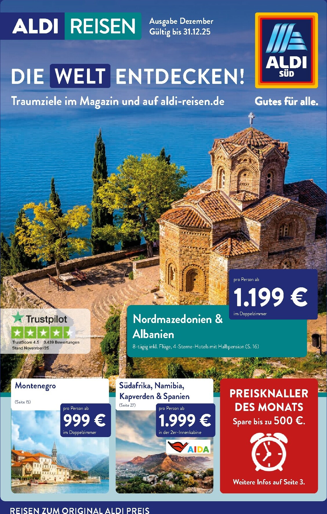 ALDI SÜD - Reisemagazin-Prospekt gültig vom 01.12. bis 31.12.