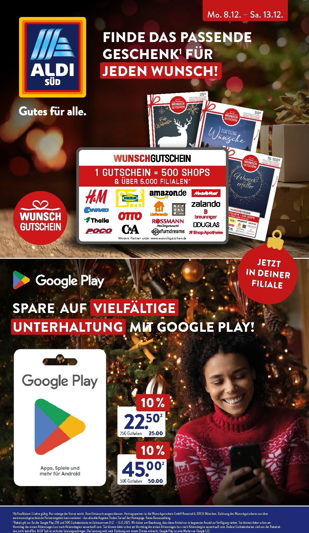 ALDI SÜD - Inlineflyer-Prospekt gültig vom 08.12. bis 12.12.