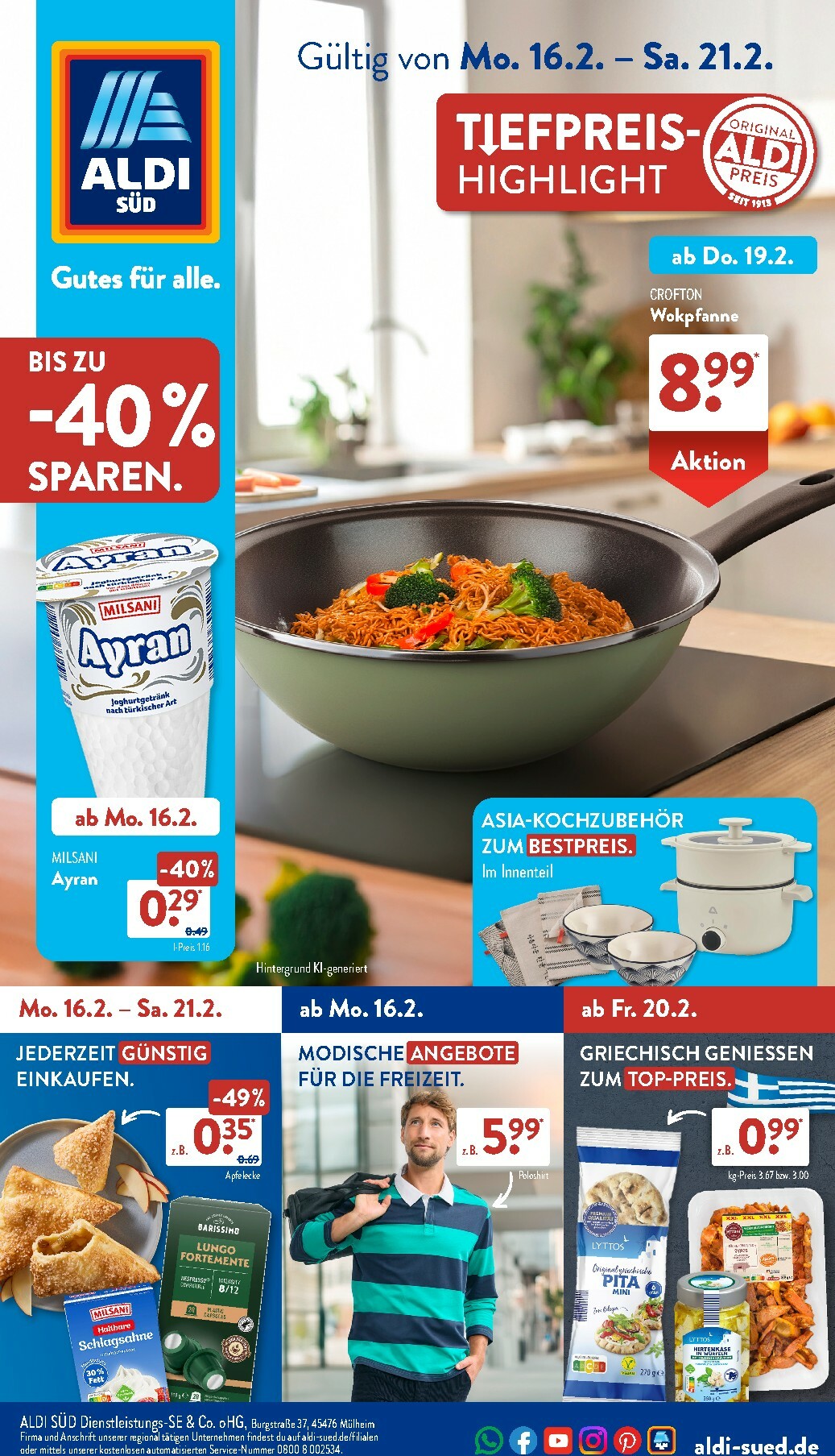 ALDI SÜD-Prospekt gültig vom 16.02.2026 bis 21.02.2026