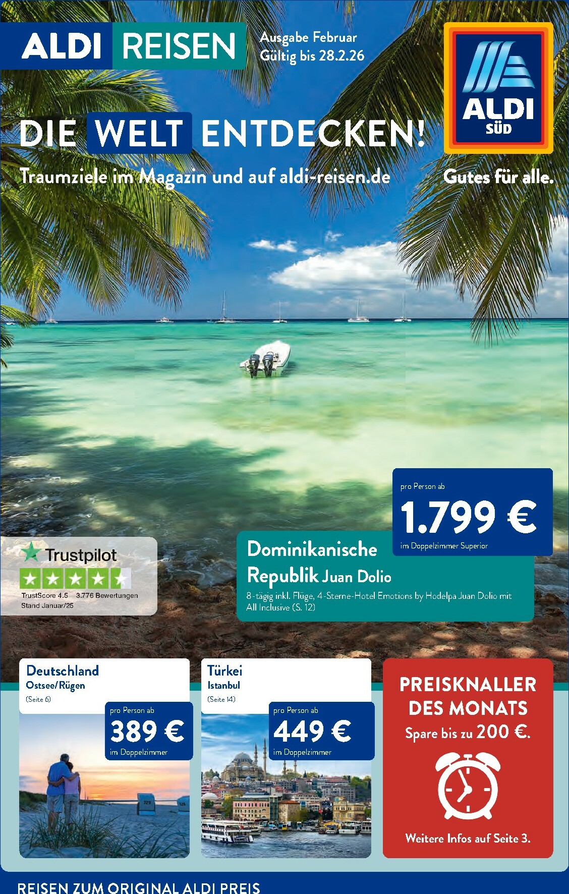 ALDI SÜD - Reisen-Prospekt gültig vom 11.02.2026 bis 28.02.2026