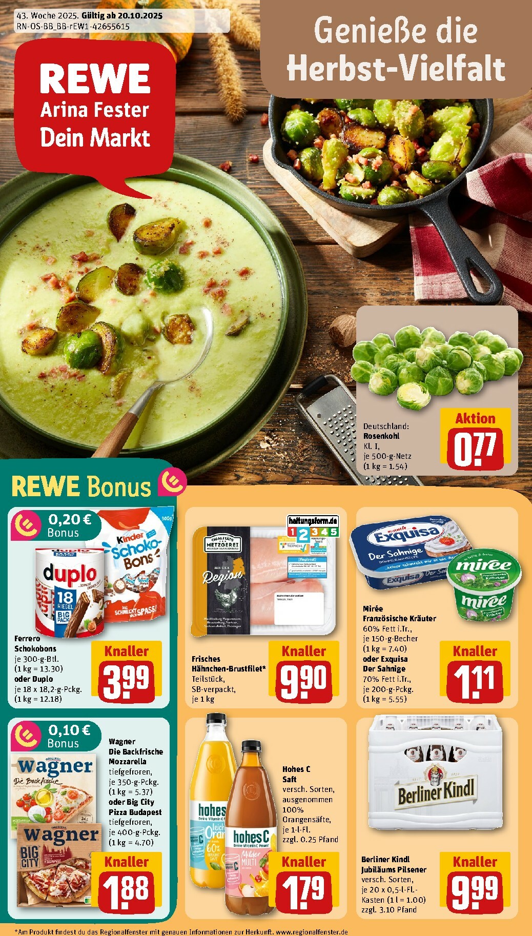 Rewe-Prospekt gültig vom 20.10. bis 26.10.
