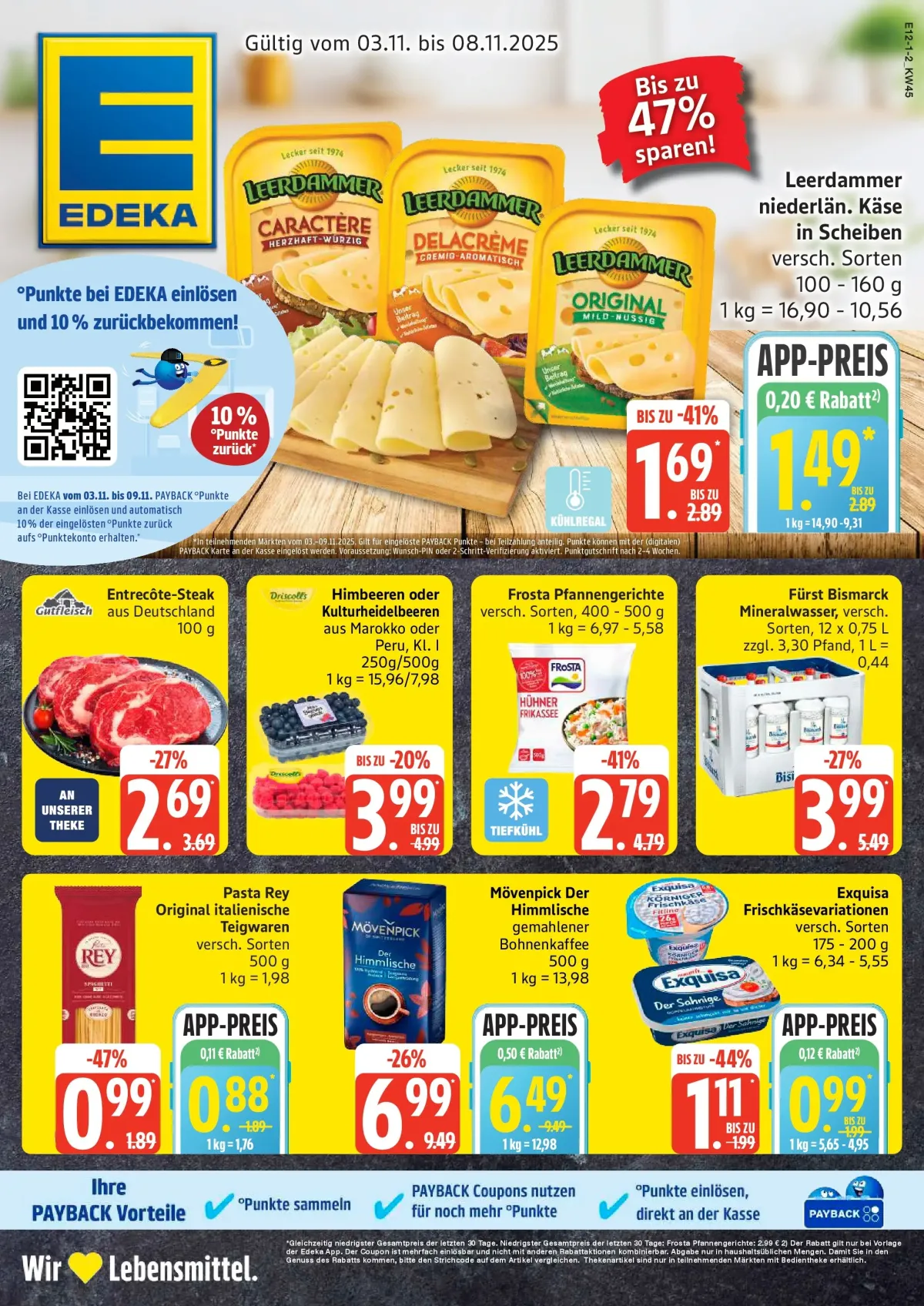 Edeka - Lebensmittel-Prospekt gültig vom 03.11. bis 08.11.