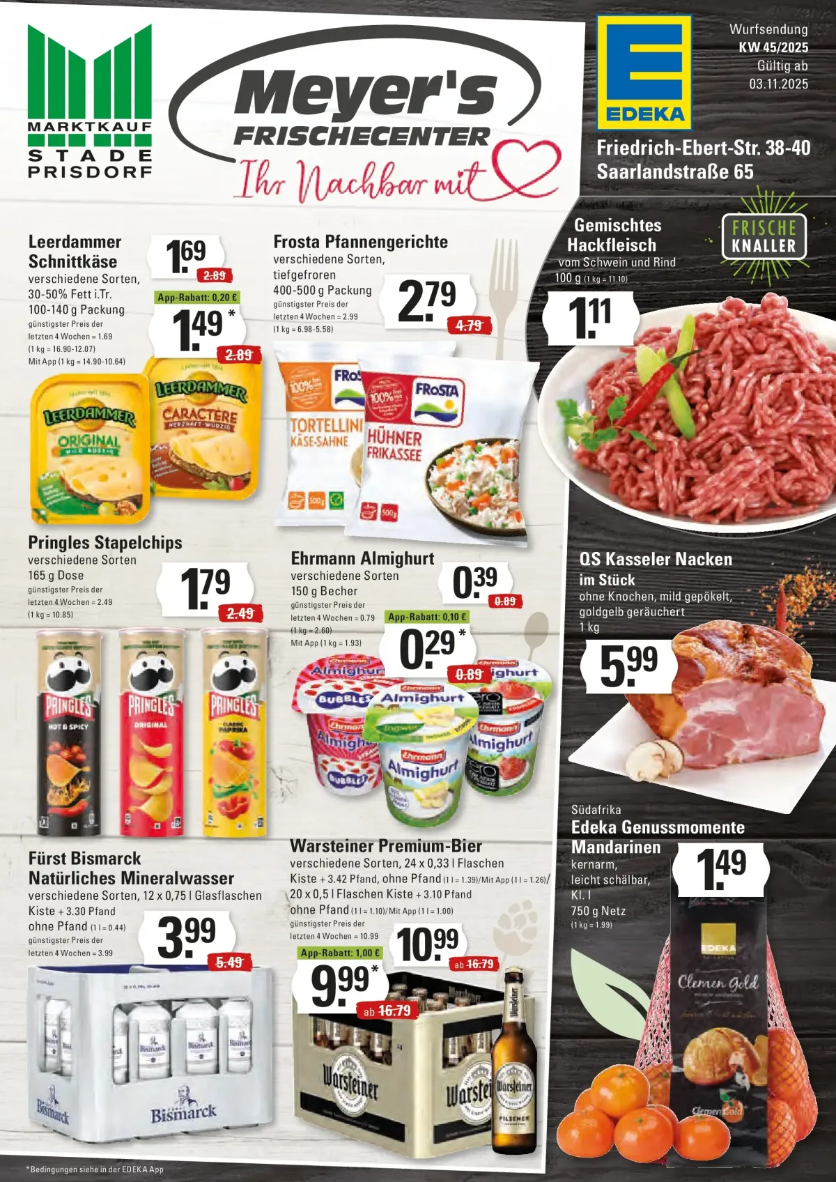 Edeka - Meyer's-Prospekt gültig vom 03.11. bis 08.11.