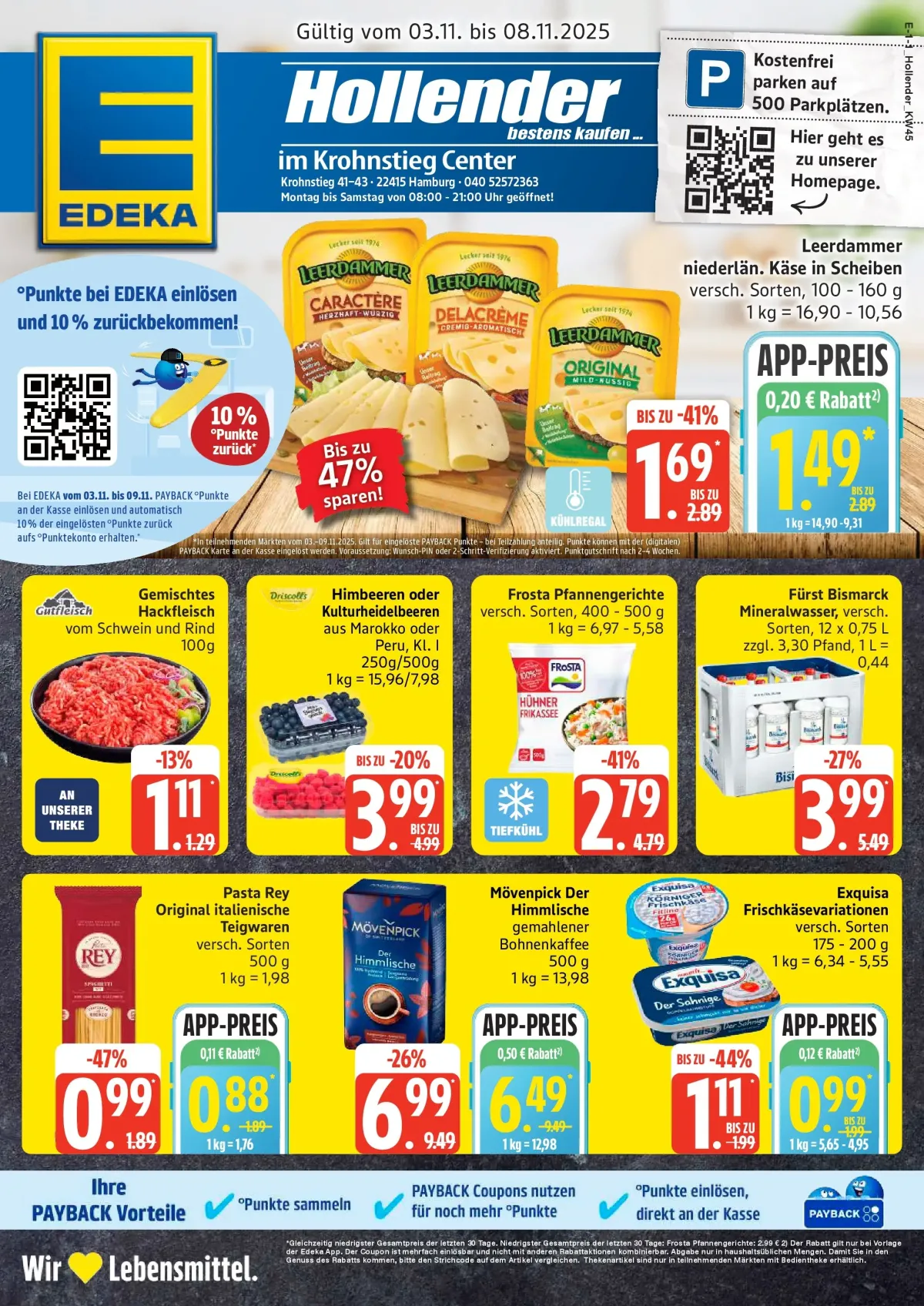 Edeka - Hamburg-Prospekt gültig vom 03.11. bis 08.11.