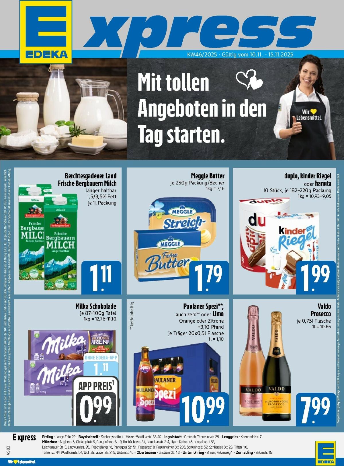 Edeka - Express-Prospekt gültig vom 10.11. bis 15.11.