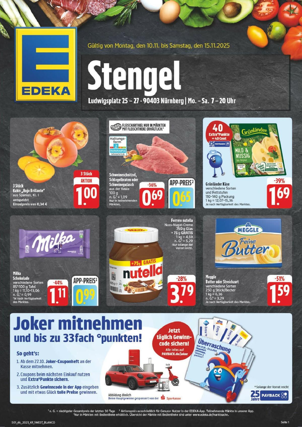 Edeka - Stengel-Prospekt gültig vom 10.11. bis 15.11.