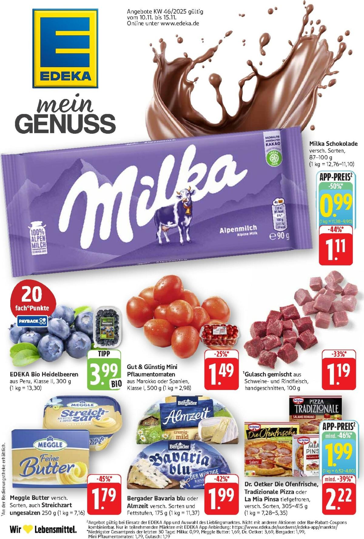 Edeka - Mein Genuss-Prospekt gültig vom 10.11. bis 15.11.