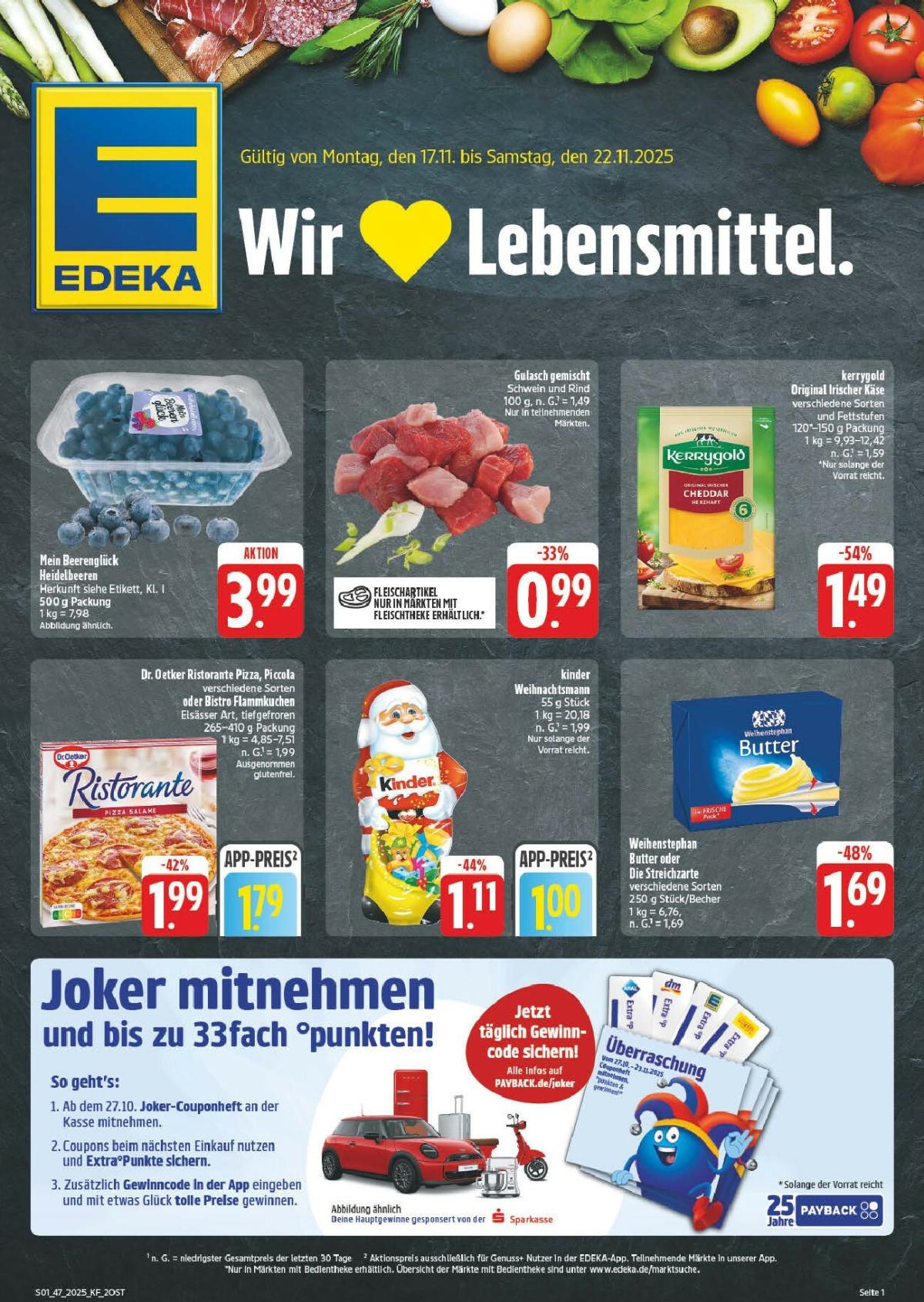 Edeka - Wochenangebote 2-Prospekt gültig vom 17.11. bis 22.11.