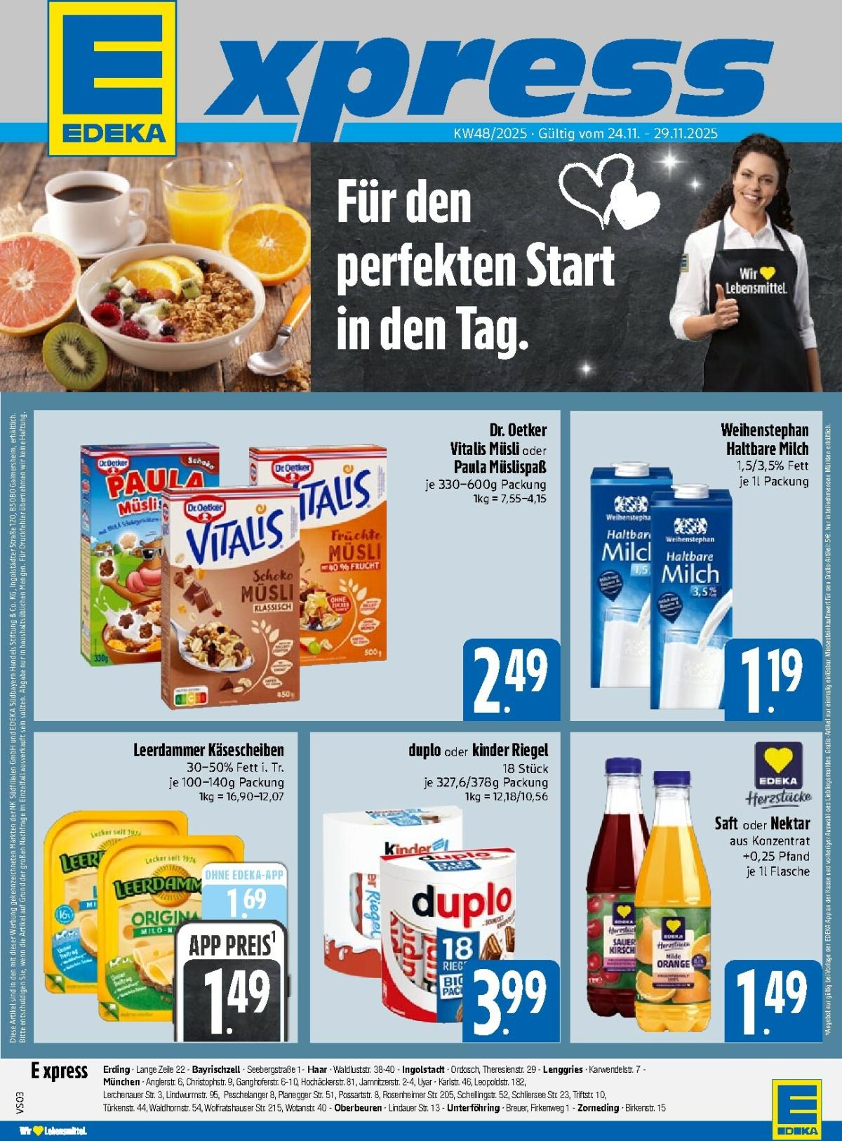 Edeka - Xpress-Prospekt gültig vom 24.11. bis 29.11.