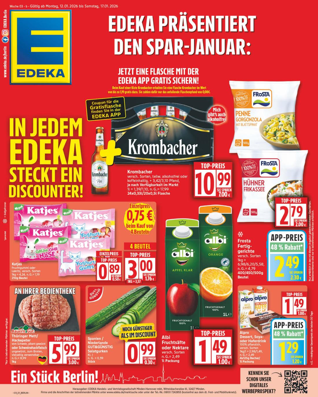 Edeka-Prospekt gültig vom 12.01. bis 17.01.