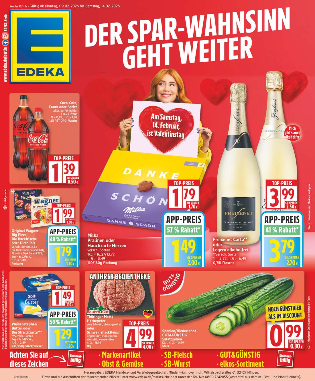 Edeka-Prospekt gültig vom 09.02.2026 bis 14.02.2026