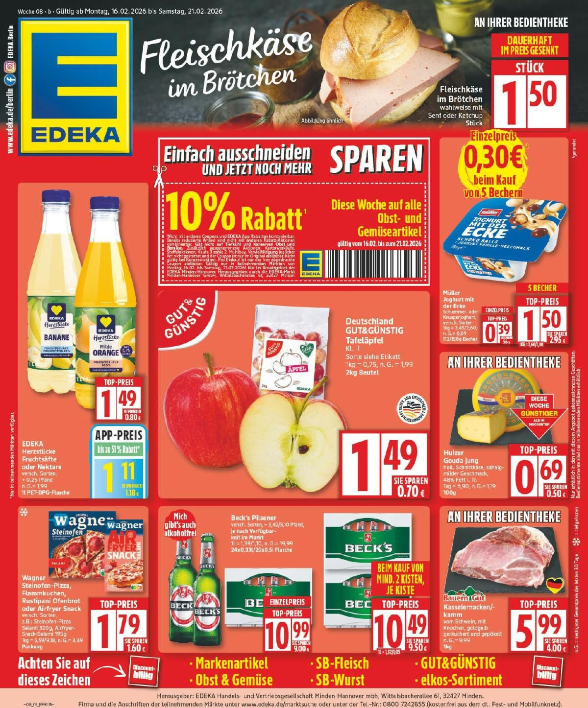 Edeka-Prospekt gültig vom 16.02.2026 bis 21.02.2026