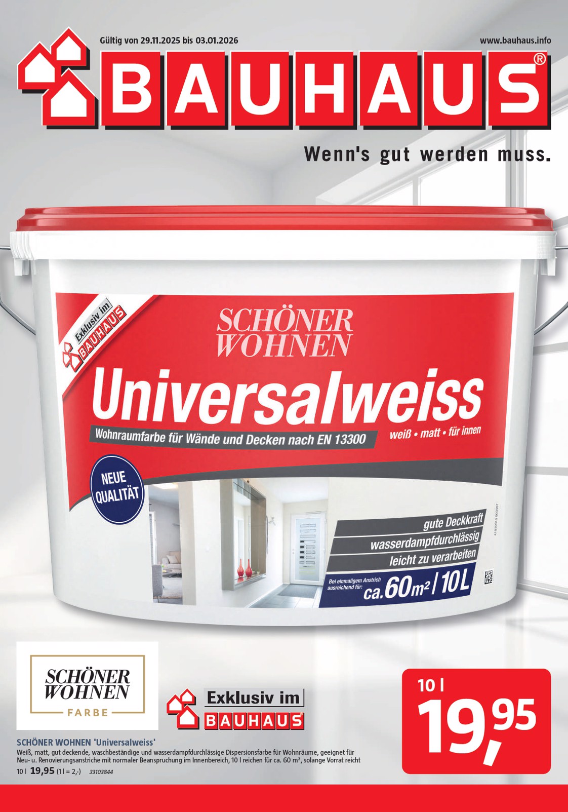 BAUHAUS-Prospekt gültig vom 29.11. bis 03.01.