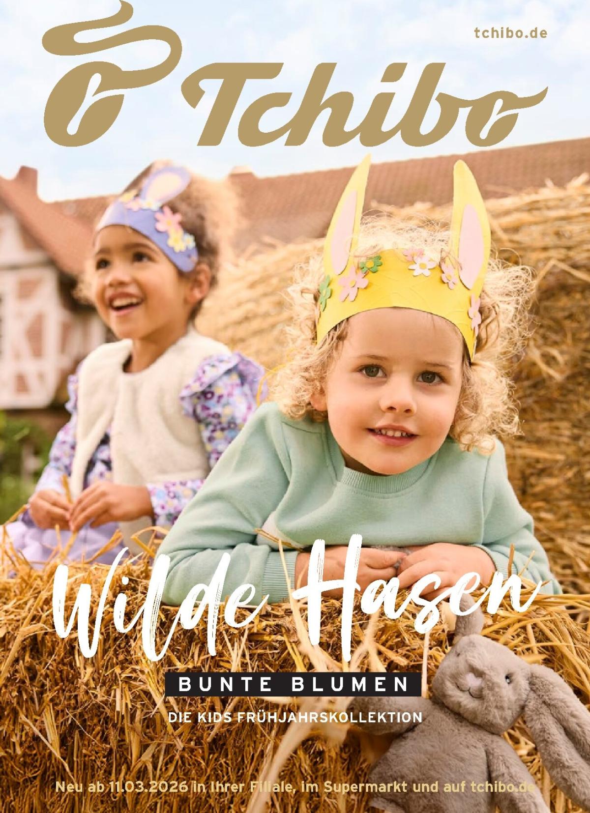 Tchibo - Wilde Hasen, bunte Blumen-Prospekt gültig vom 11.03.2026 bis 24.03.2026