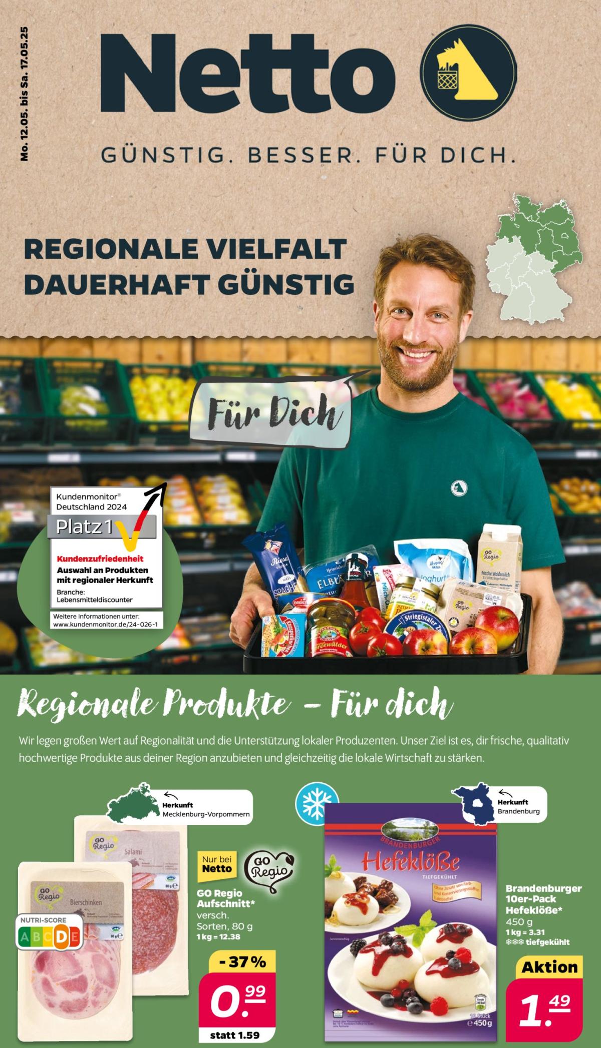 Netto - Regionale Angebote-Prospekt gültig von 12.05. bis 17.05.