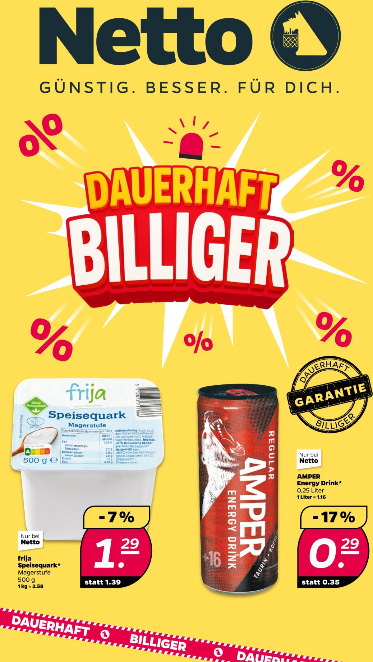 Netto - Dauerhaft Billiger-Prospekt gültig vom 07.07. bis 31.07.